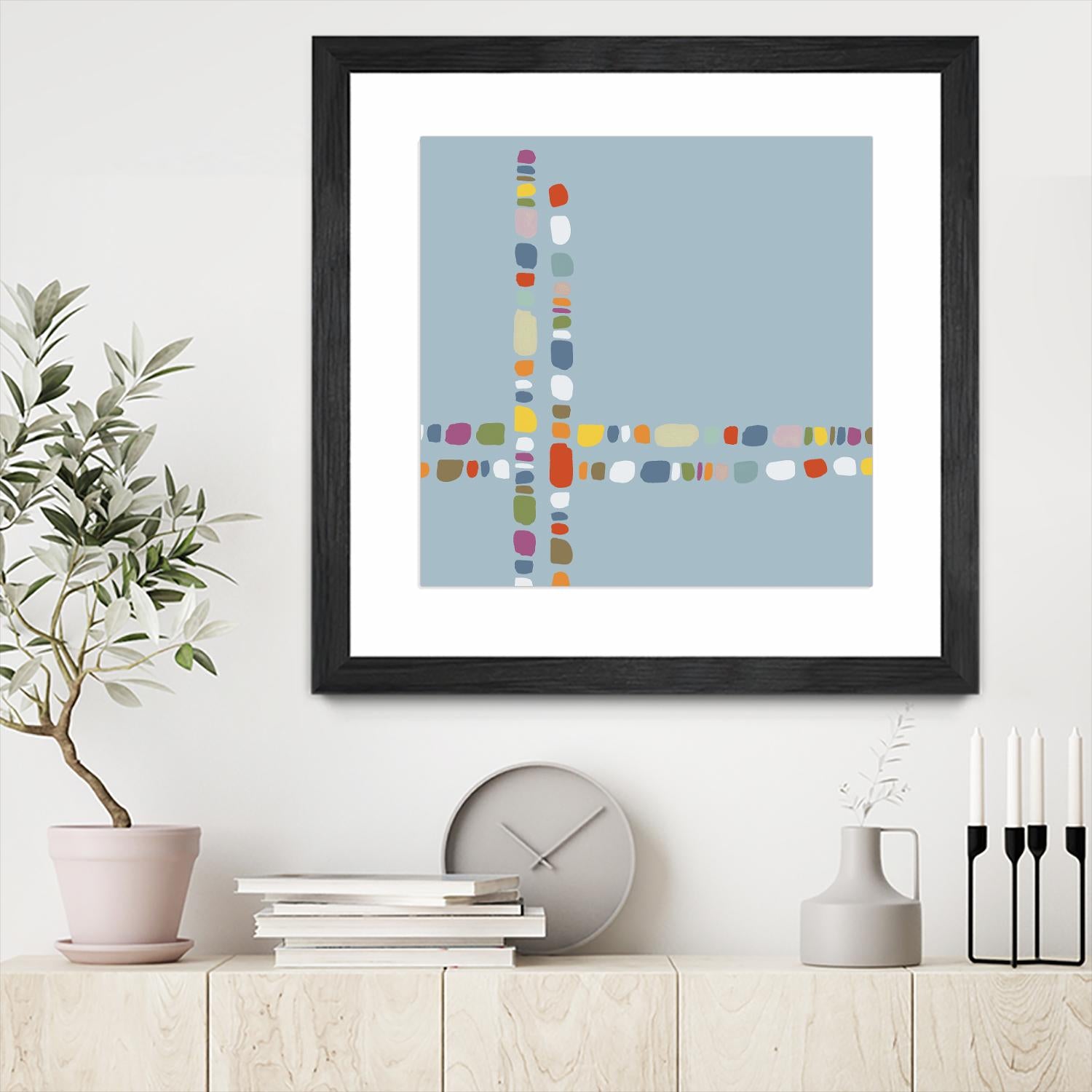 Pebble II by PI Studio on GIANT ART - white abstract