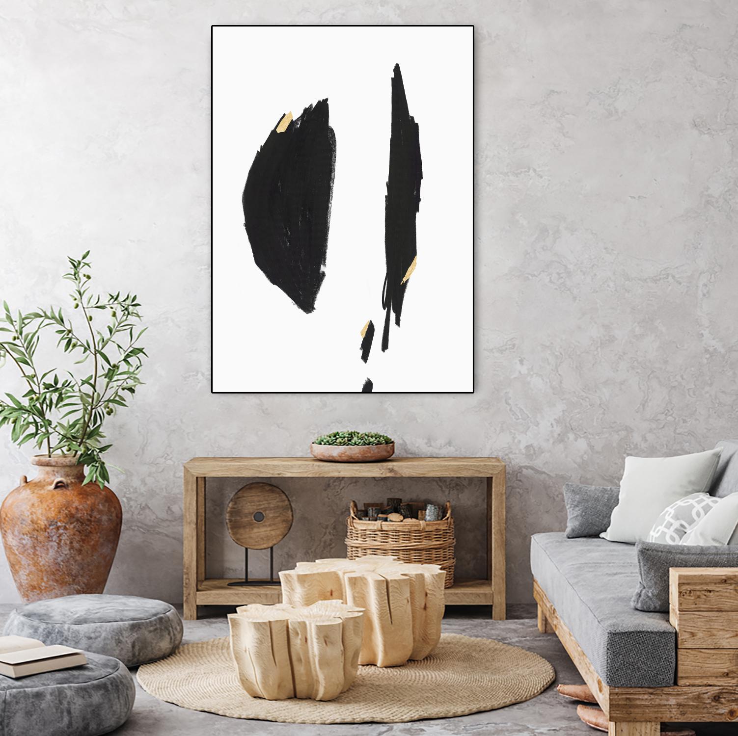 Failling I by PI Studio on GIANT ART - black abstract