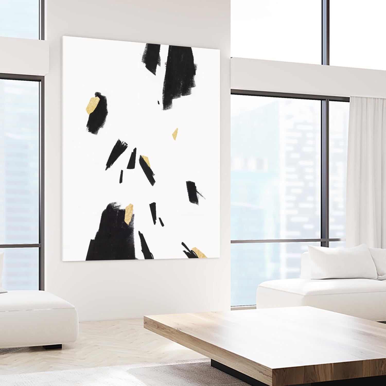 Falling II by PI Studio on GIANT ART - black abstract