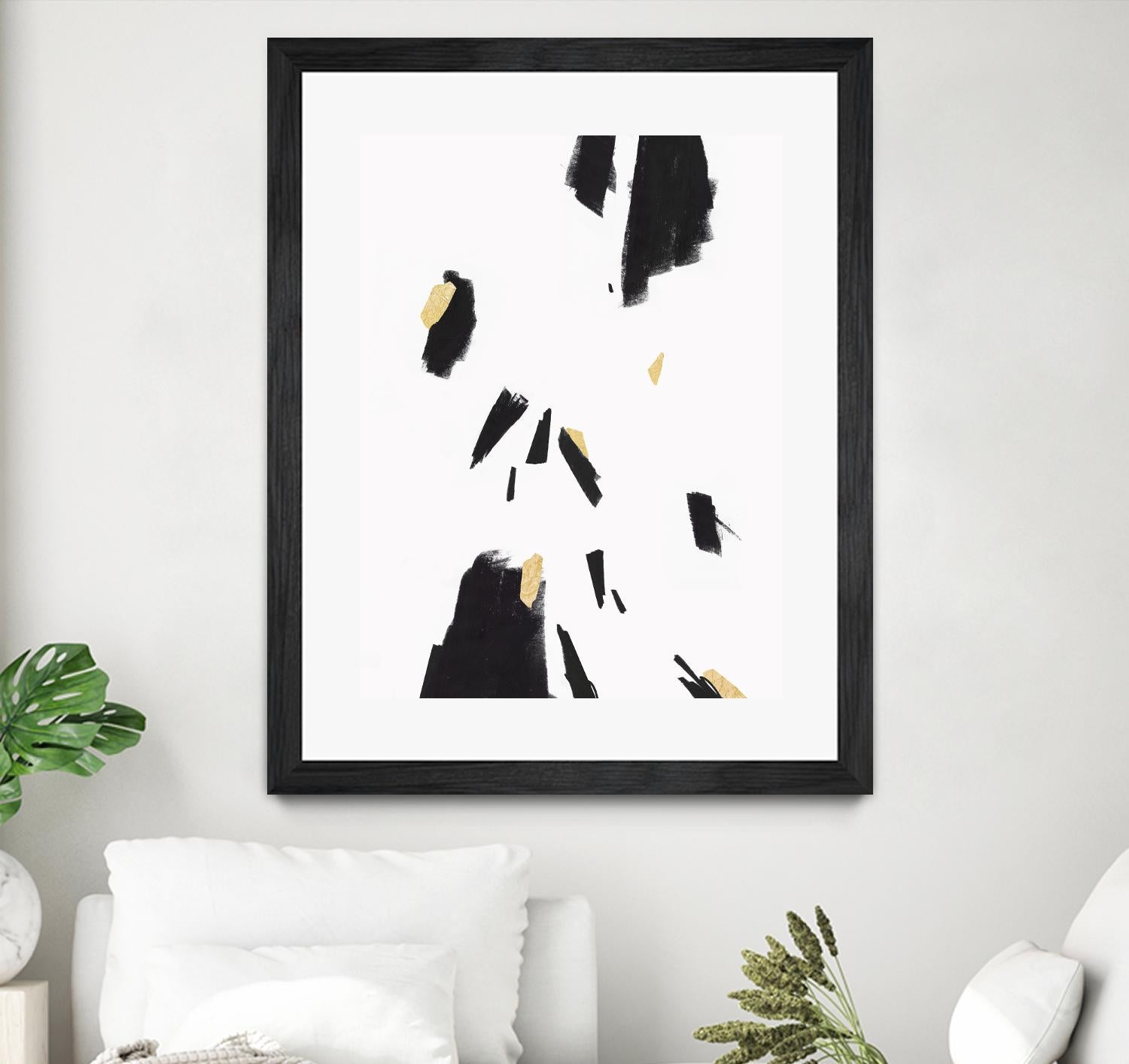 Falling II by PI Studio on GIANT ART - black abstract