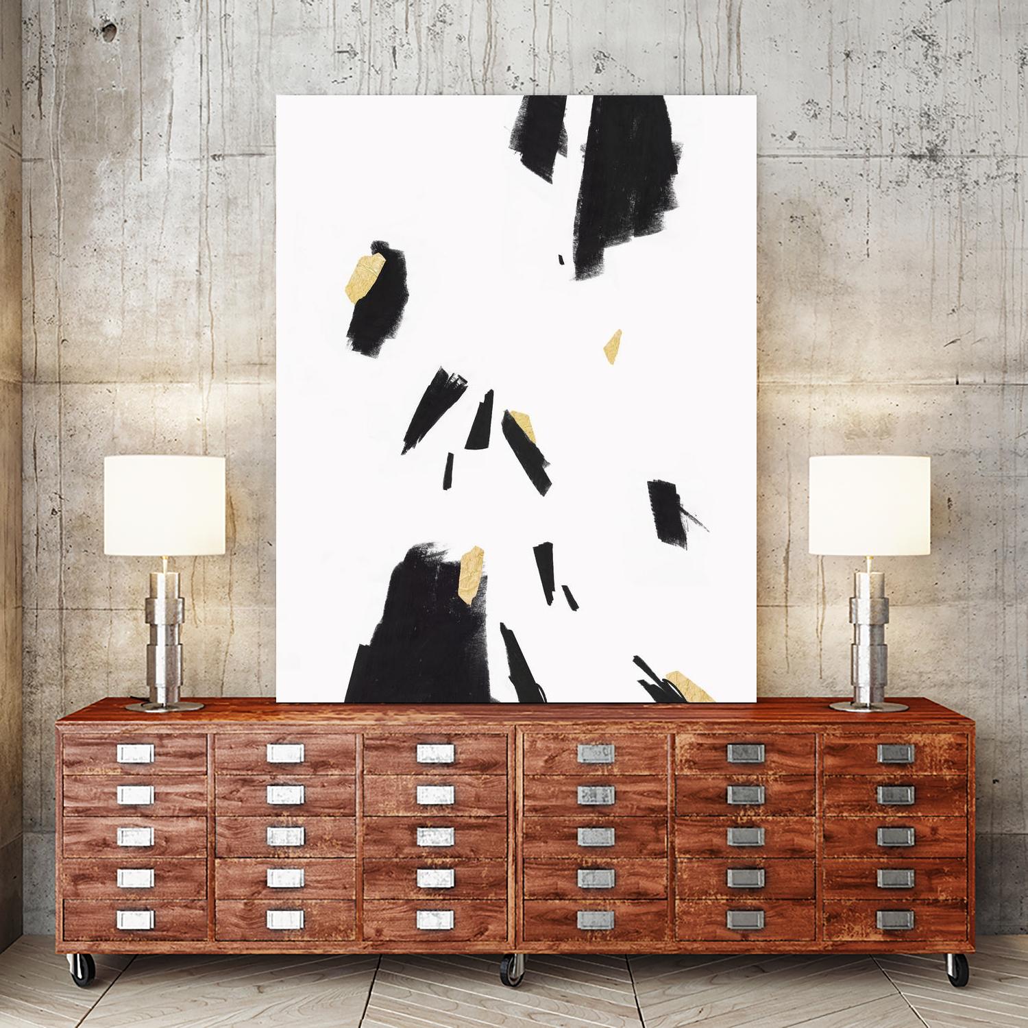 Falling II by PI Studio on GIANT ART - black abstract