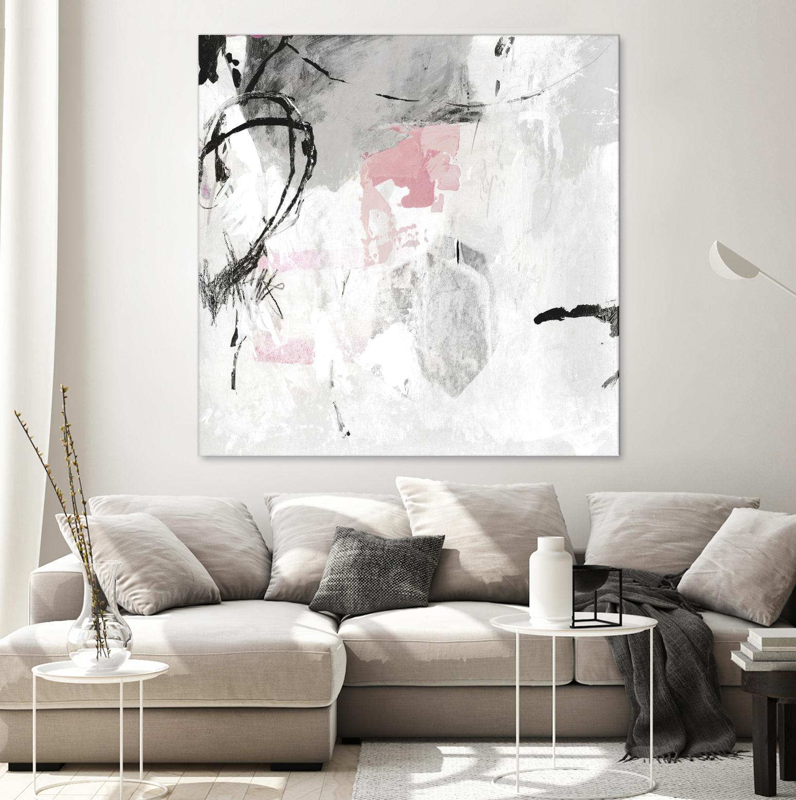 Gray Pink I by PI Studio on GIANT ART - white abstract