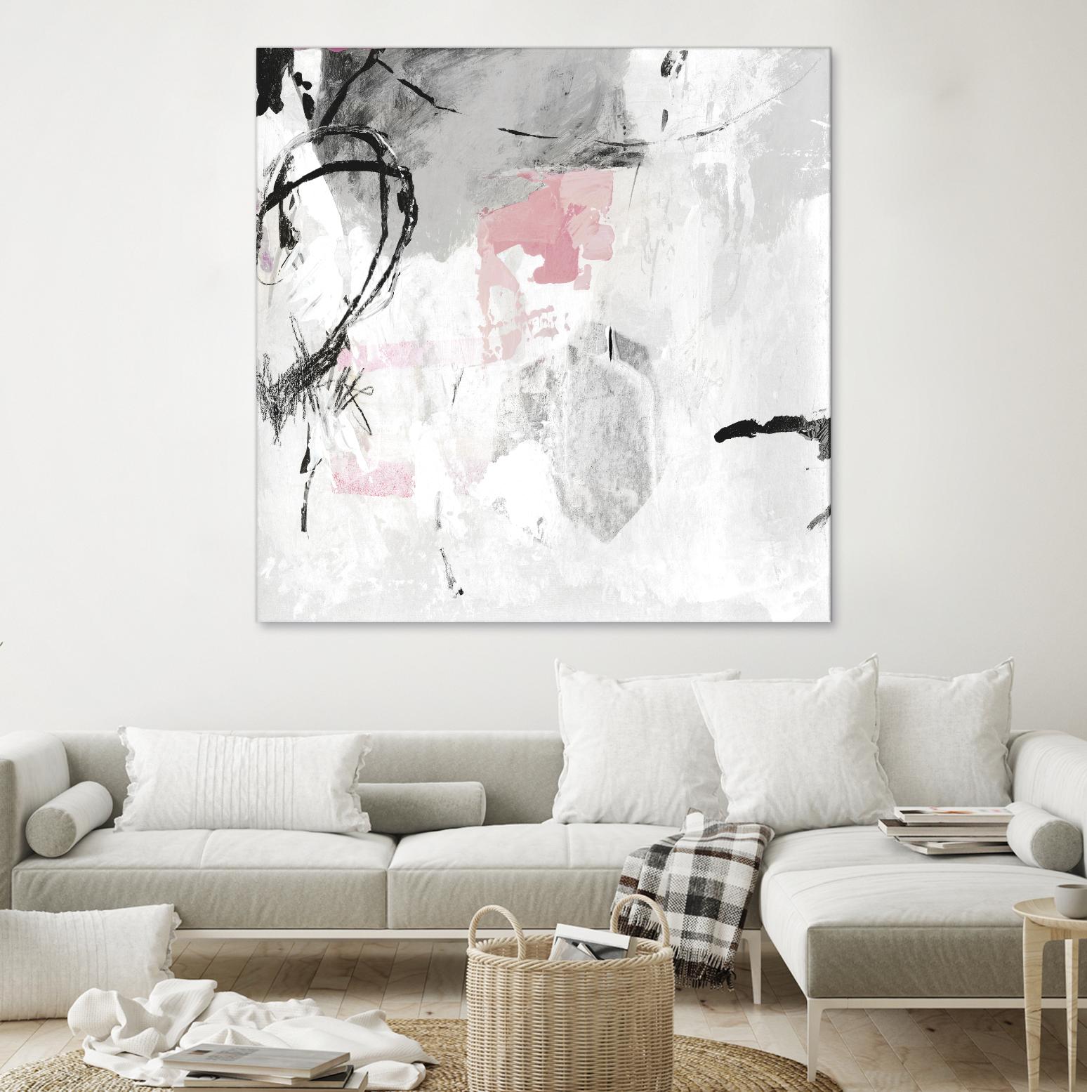 Gray Pink I by PI Studio on GIANT ART - white abstract