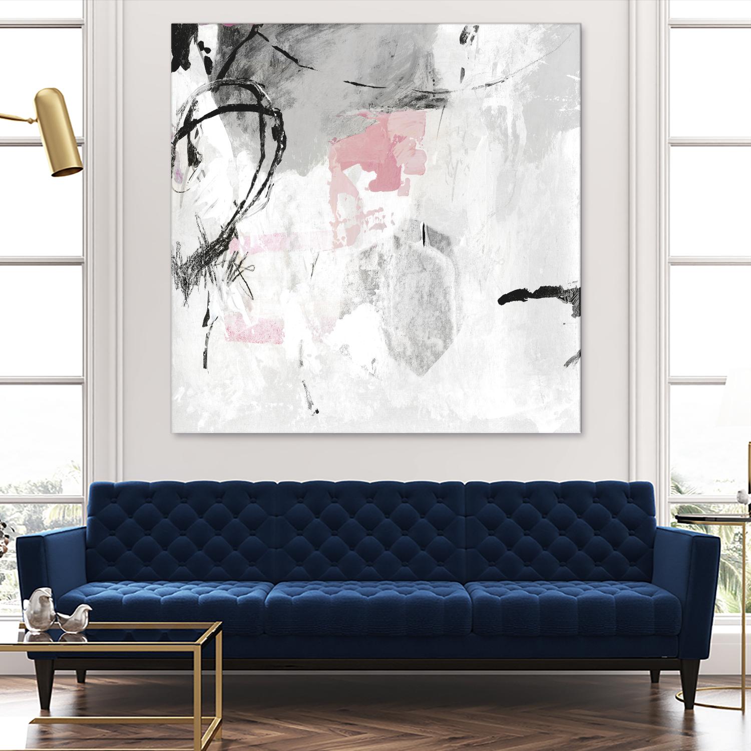 Gray Pink I by PI Studio on GIANT ART - white abstract