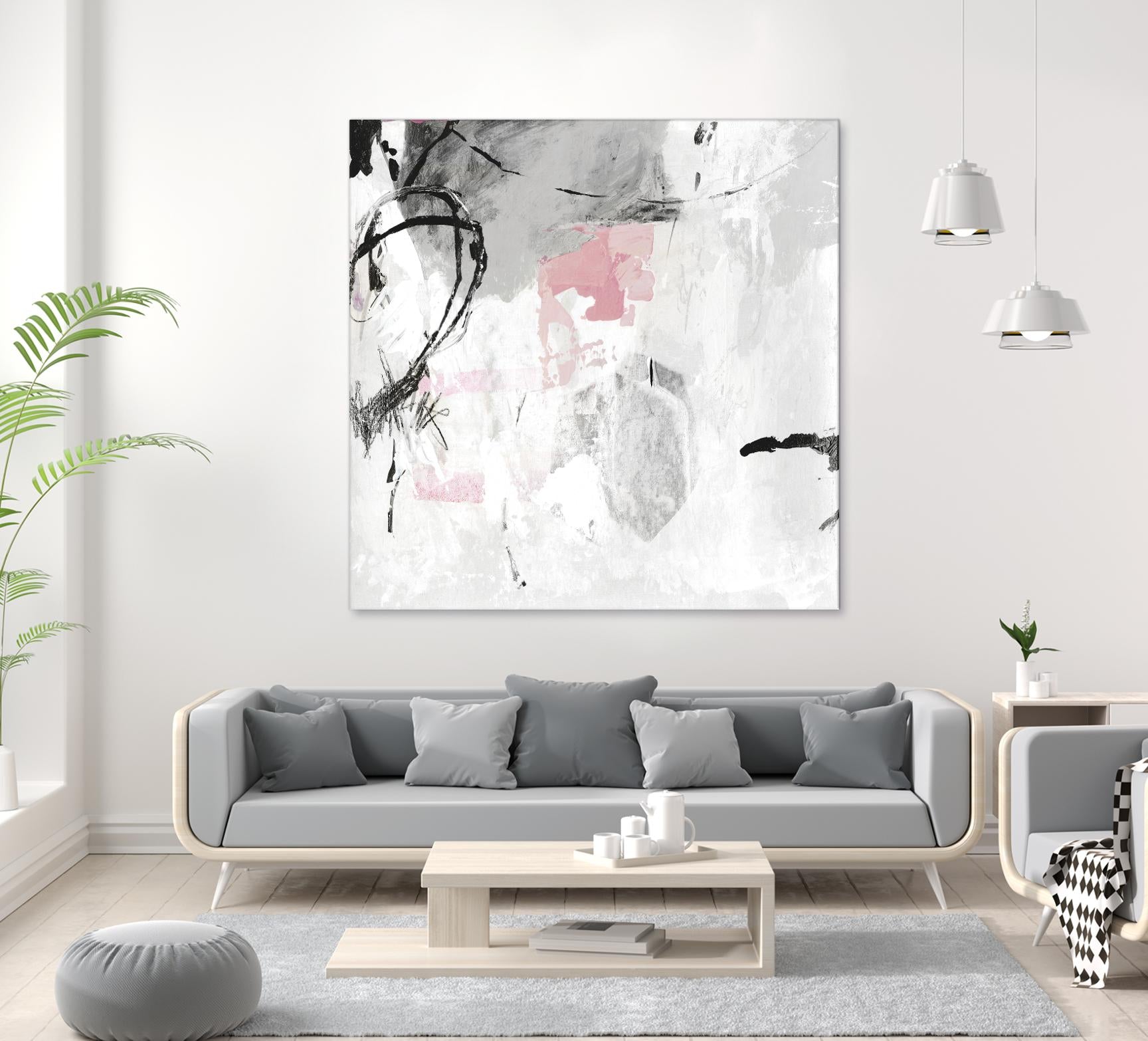 Gray Pink I by PI Studio on GIANT ART - white abstract