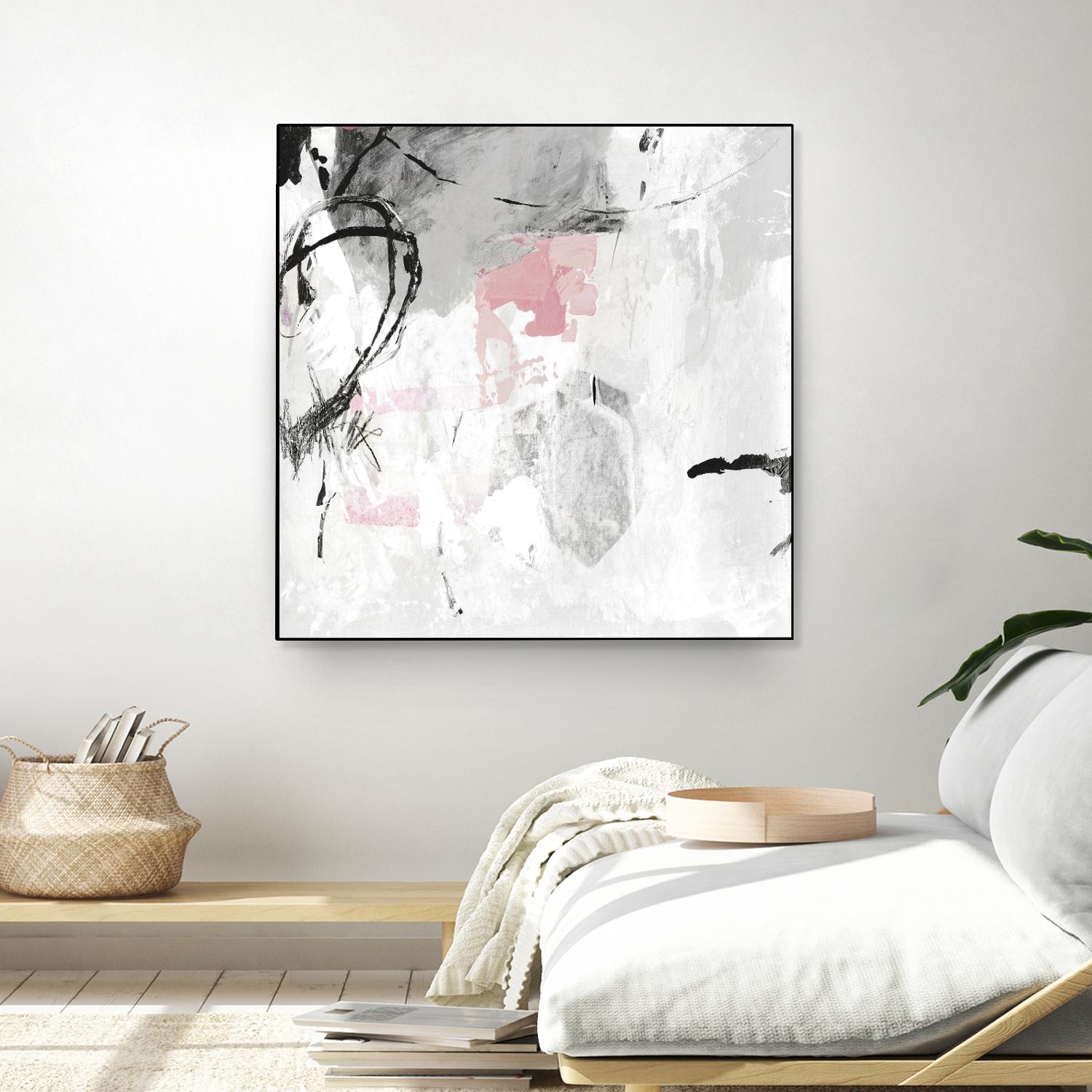 Gray Pink I by PI Studio on GIANT ART - white abstract