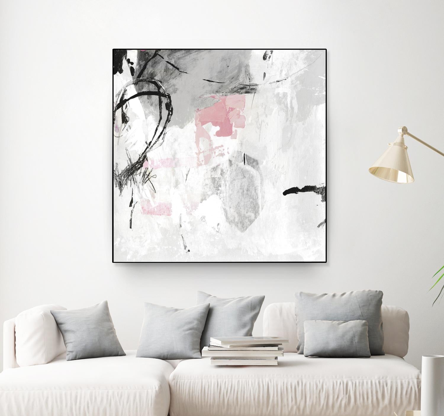 Gray Pink I by PI Studio on GIANT ART - white abstract