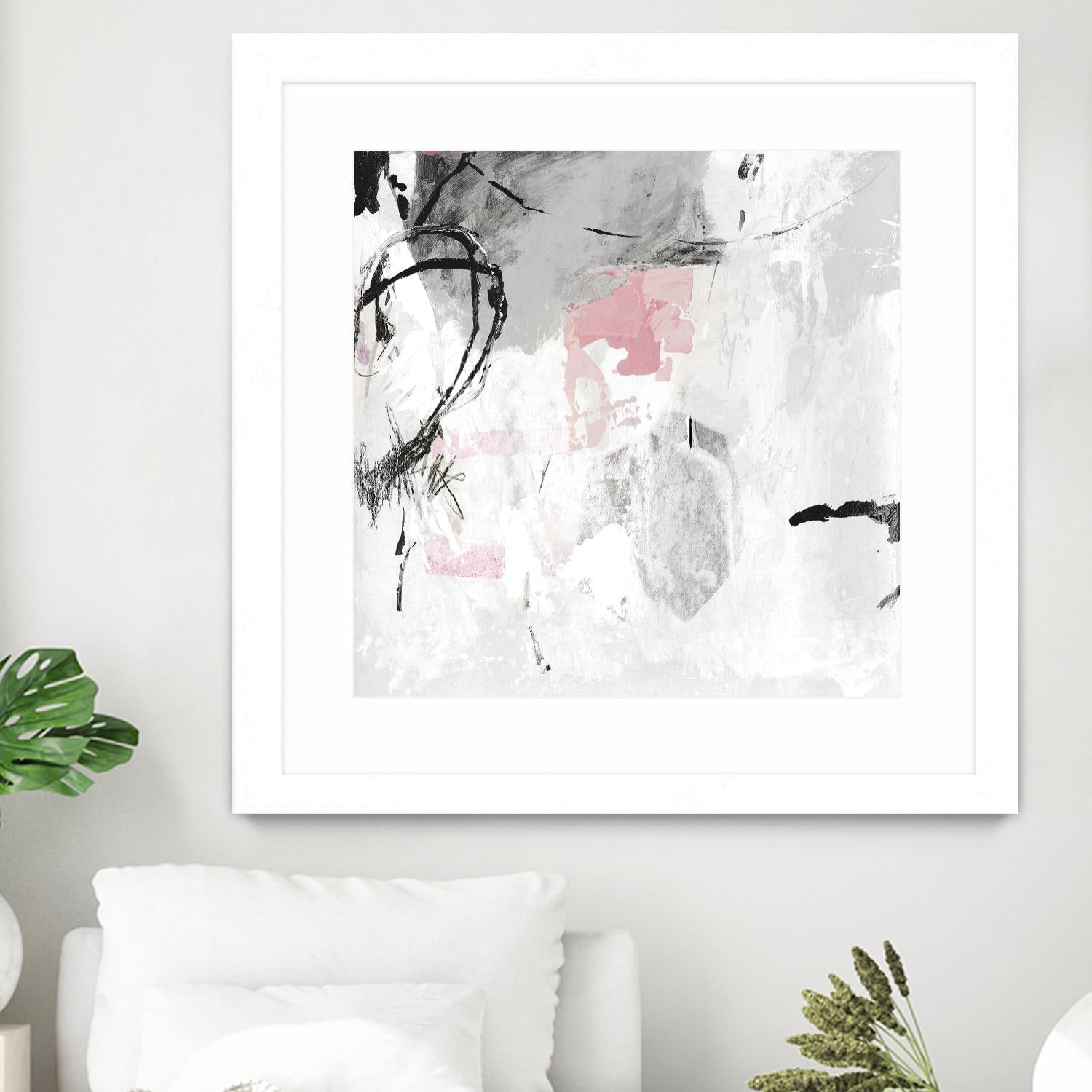 Gray Pink I by PI Studio on GIANT ART - white abstract
