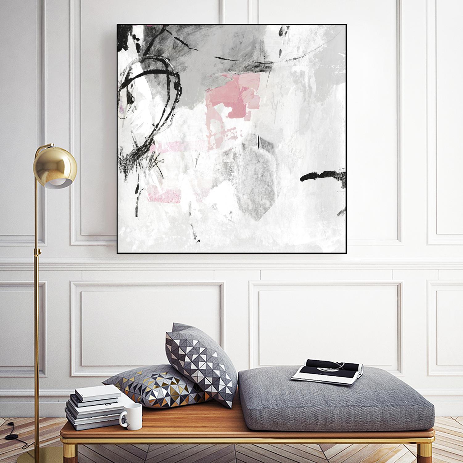 Gray Pink I by PI Studio on GIANT ART - white abstract