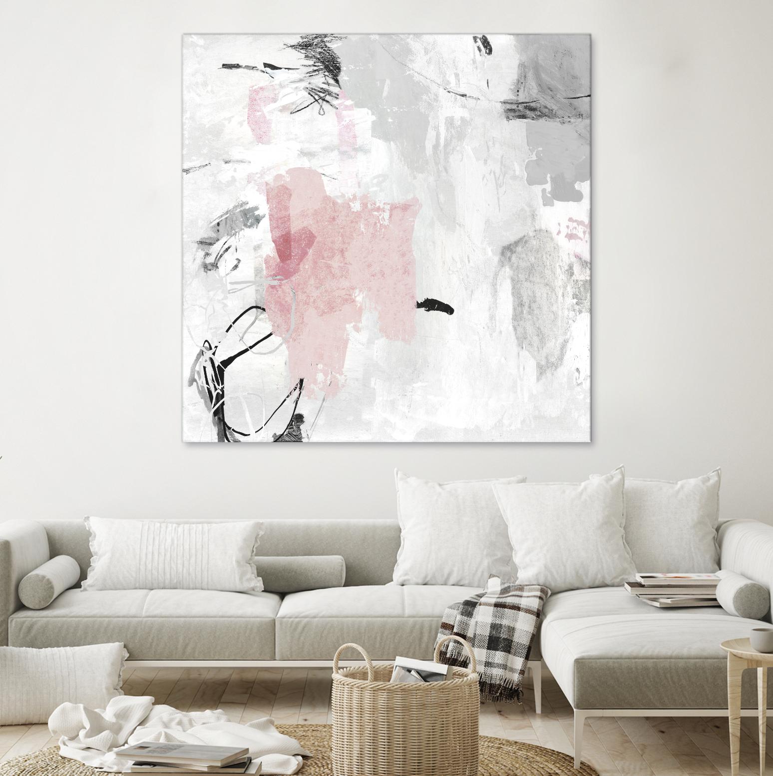 Gray Pink II by PI Studio on GIANT ART - pink abstract