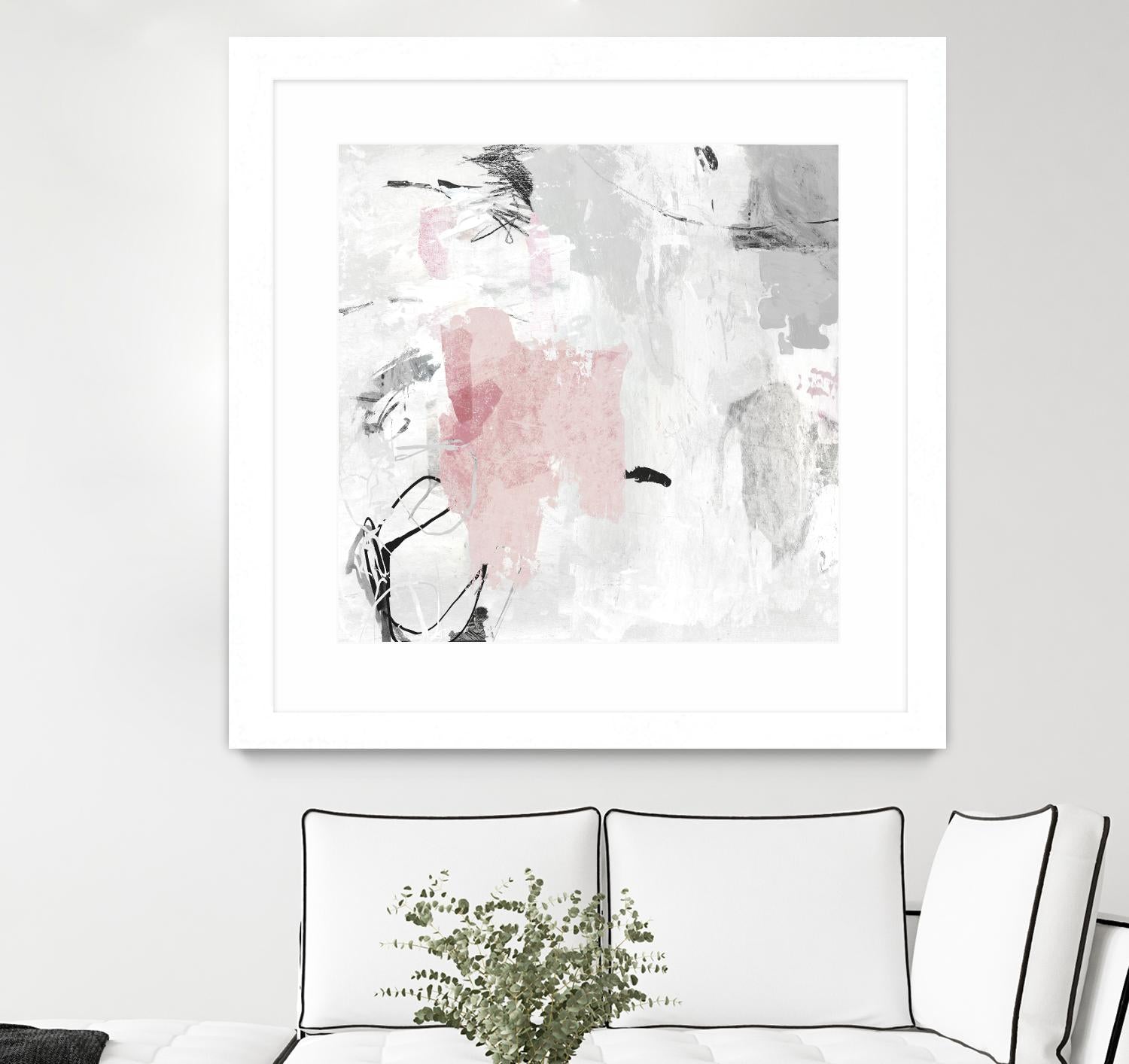 Gray Pink II by PI Studio on GIANT ART - pink abstract