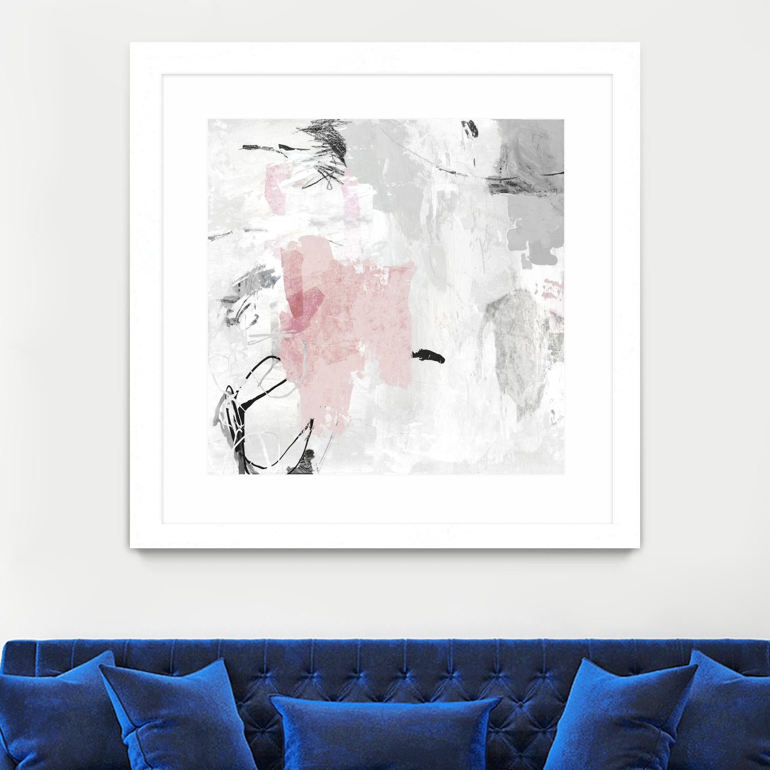 Gray Pink II by PI Studio on GIANT ART - pink abstract