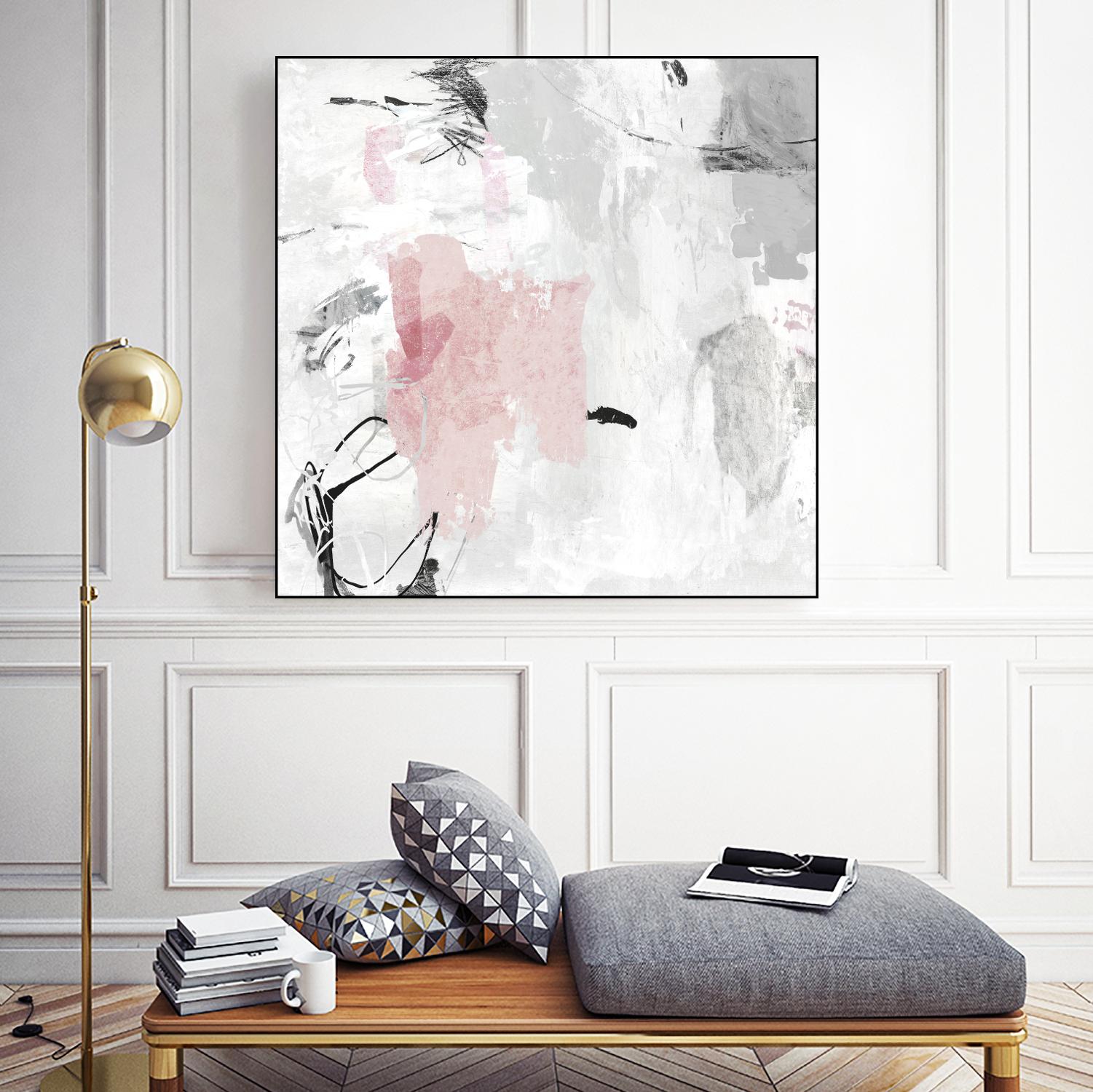 Gray Pink II by PI Studio on GIANT ART - pink abstract