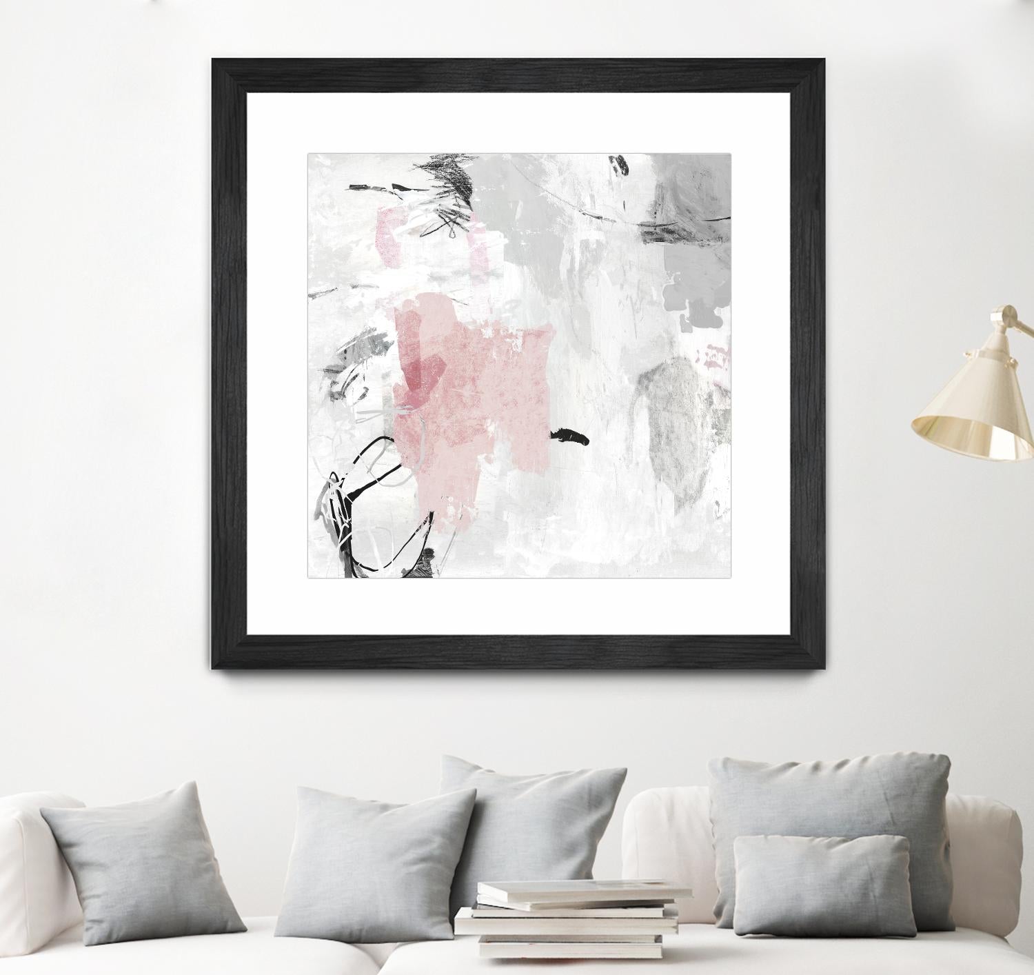 Gray Pink II by PI Studio on GIANT ART - pink abstract