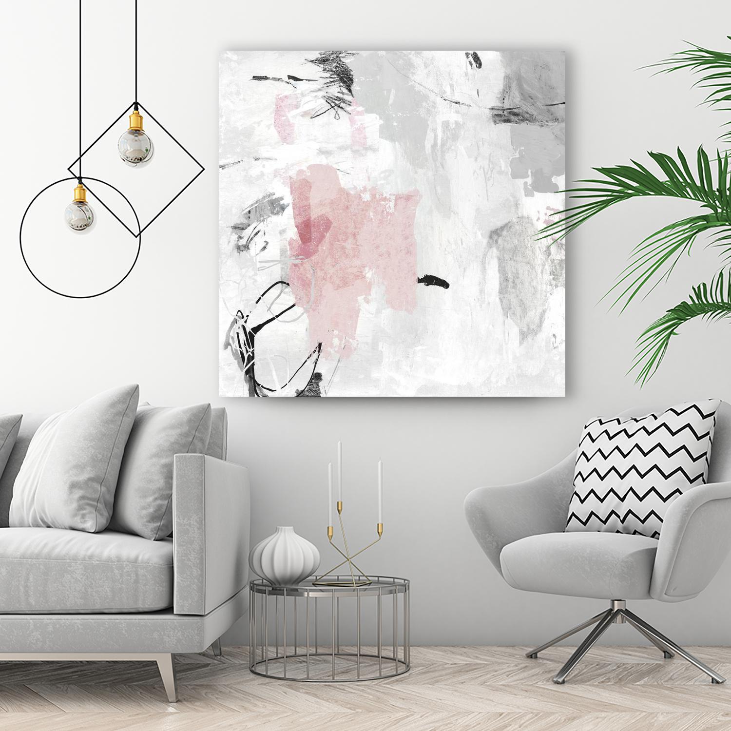 Gray Pink II by PI Studio on GIANT ART - pink abstract