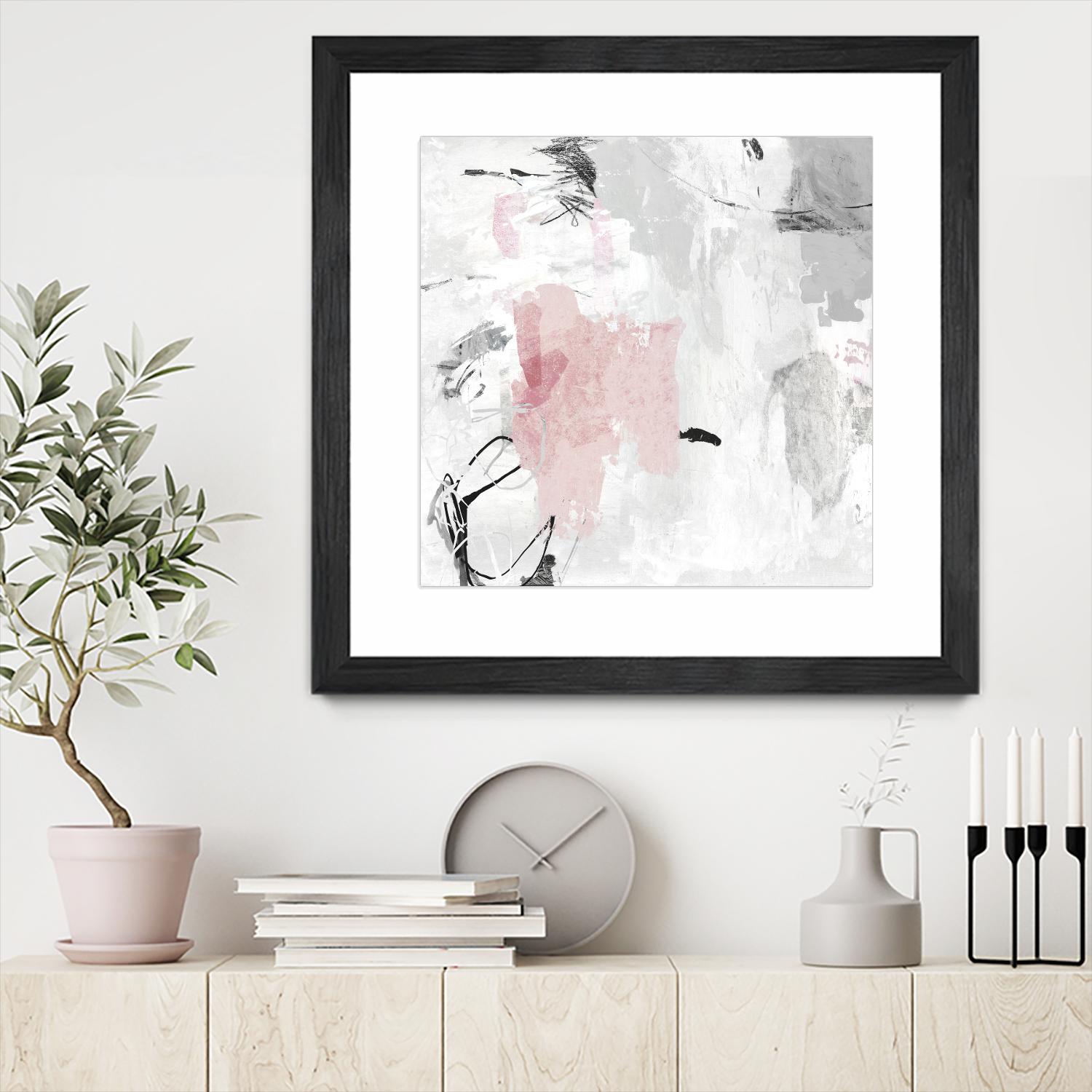 Gray Pink II by PI Studio on GIANT ART - pink abstract