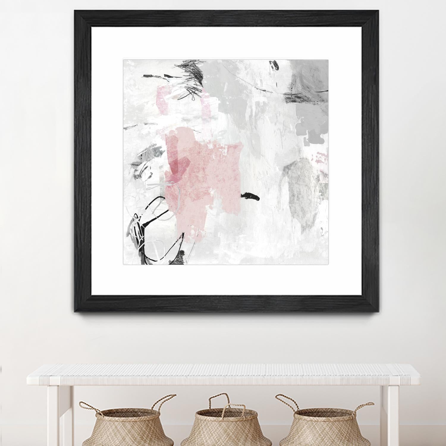Gray Pink II by PI Studio on GIANT ART - pink abstract