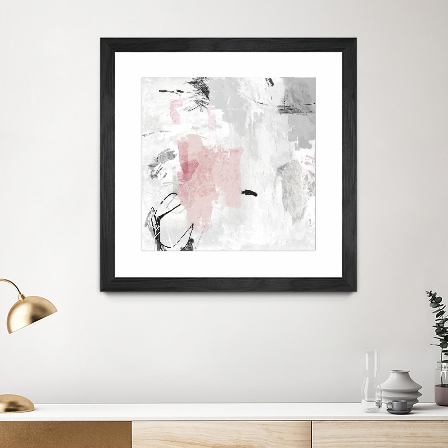 Gray Pink II by PI Studio on GIANT ART - pink abstract