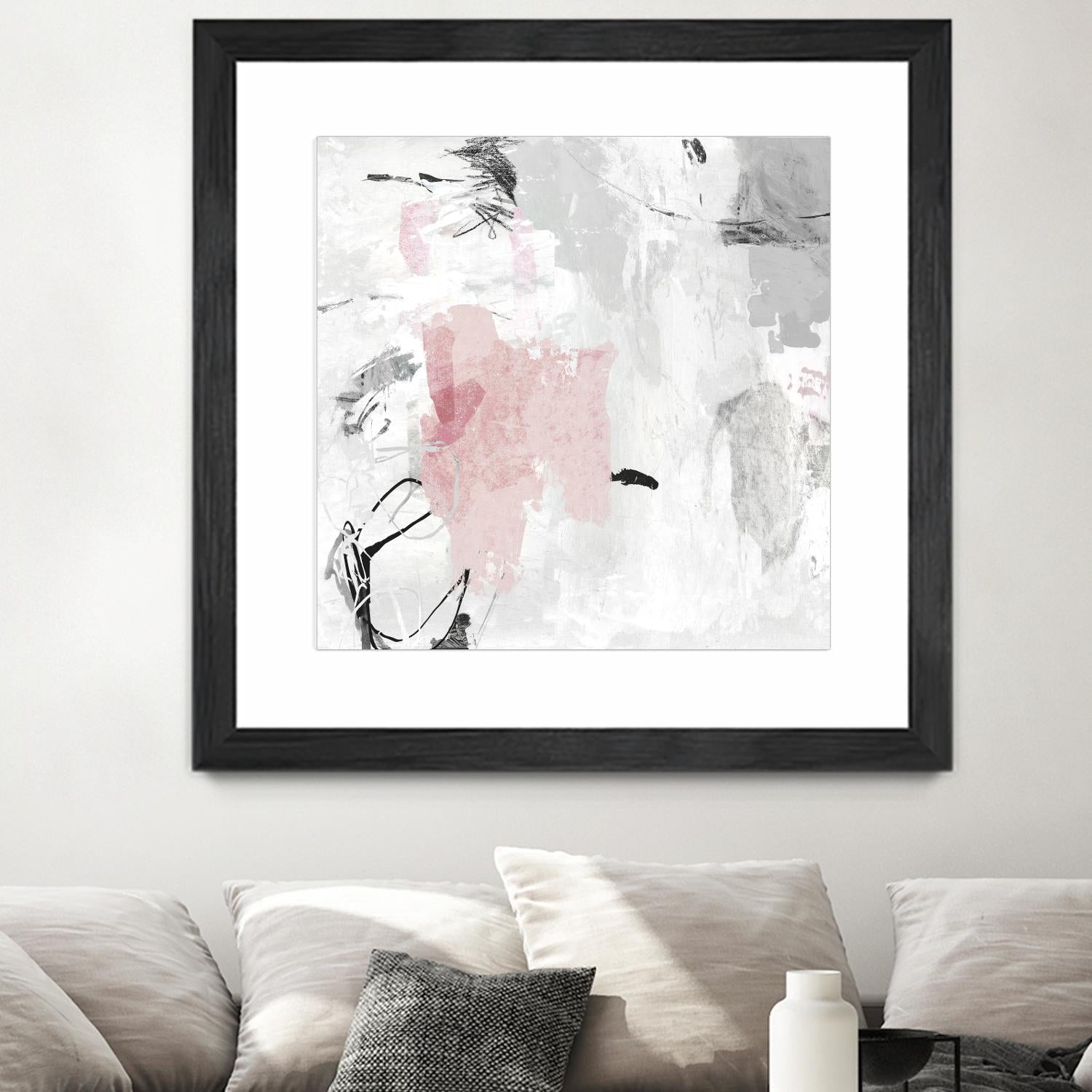 Gray Pink II by PI Studio on GIANT ART - pink abstract