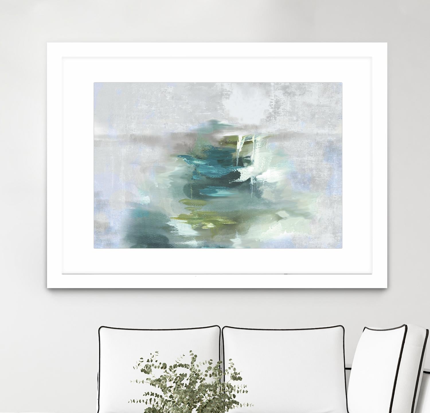 Sunset Glow I by PI Studio on GIANT ART - blue abstract