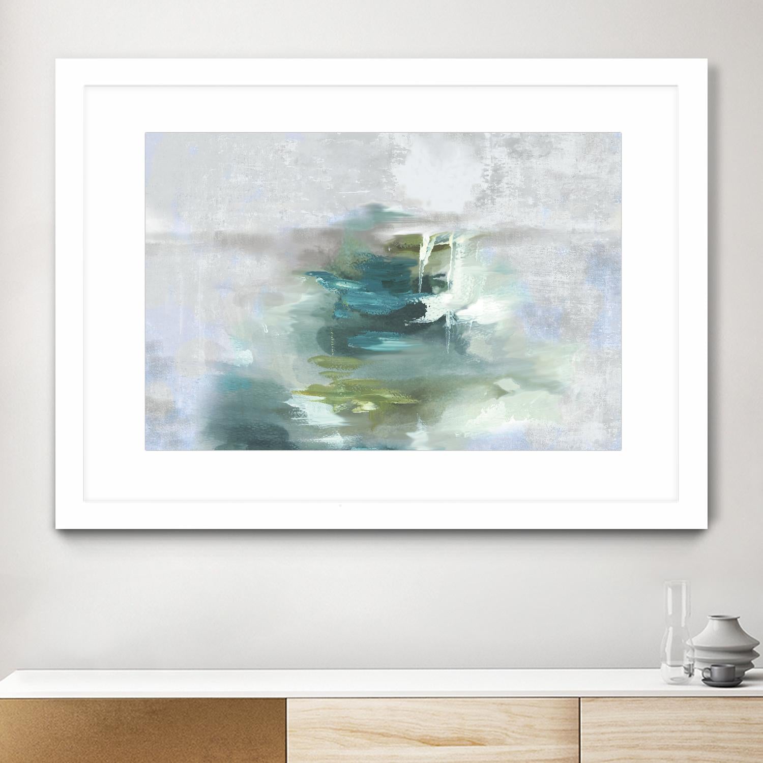 Sunset Glow I by PI Studio on GIANT ART - blue abstract