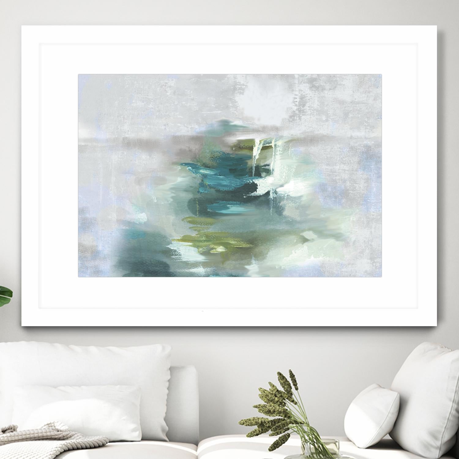 Sunset Glow I by PI Studio on GIANT ART - blue abstract