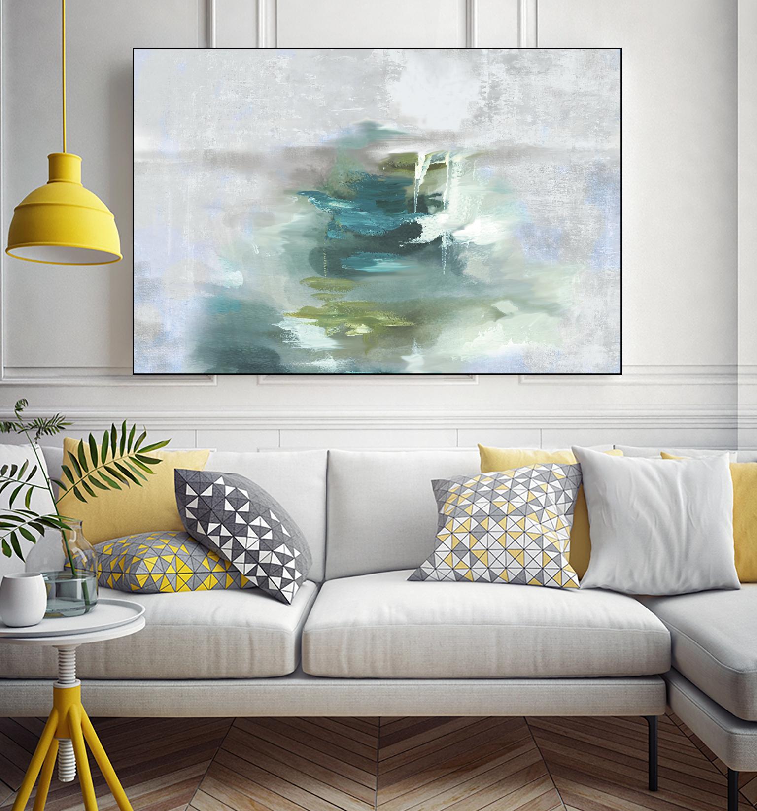 Sunset Glow I by PI Studio on GIANT ART - blue abstract