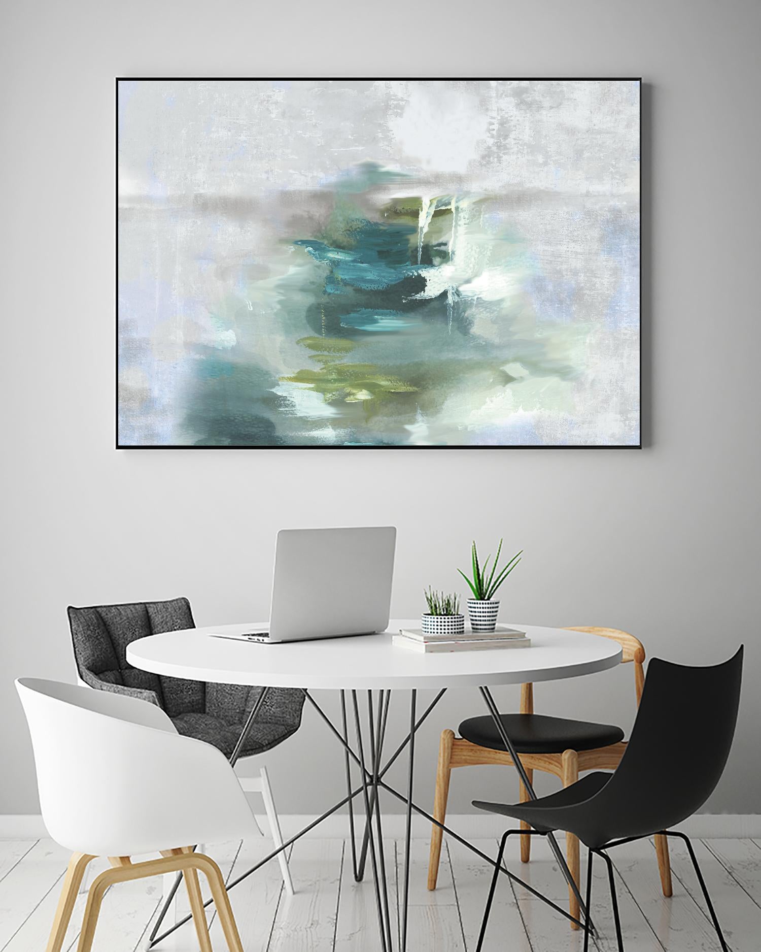 Sunset Glow I by PI Studio on GIANT ART - blue abstract