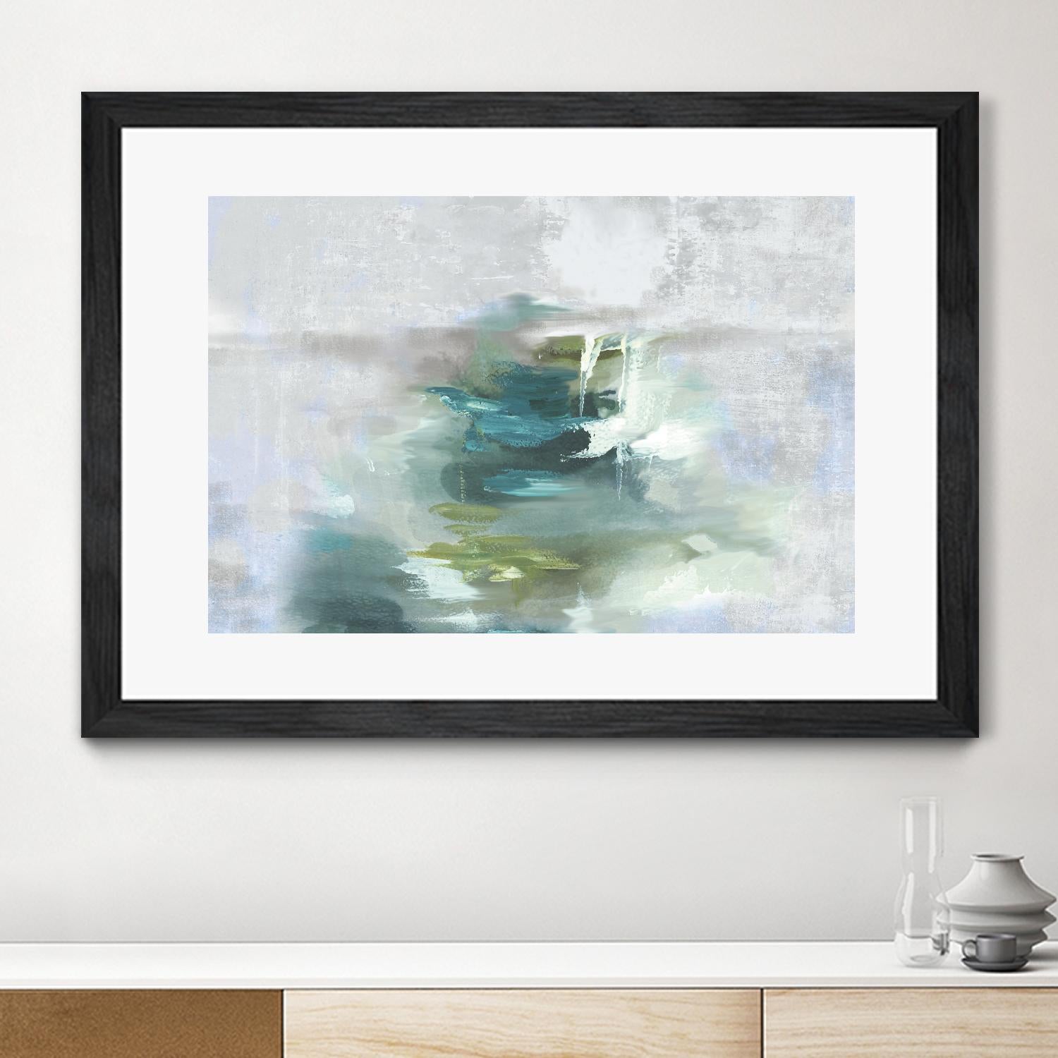 Sunset Glow I by PI Studio on GIANT ART - blue abstract