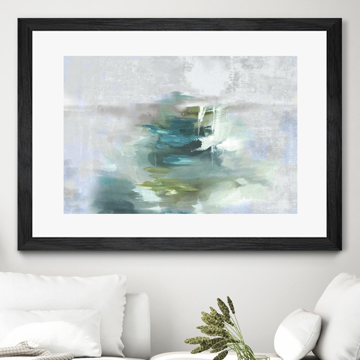 Sunset Glow I by PI Studio on GIANT ART - blue abstract