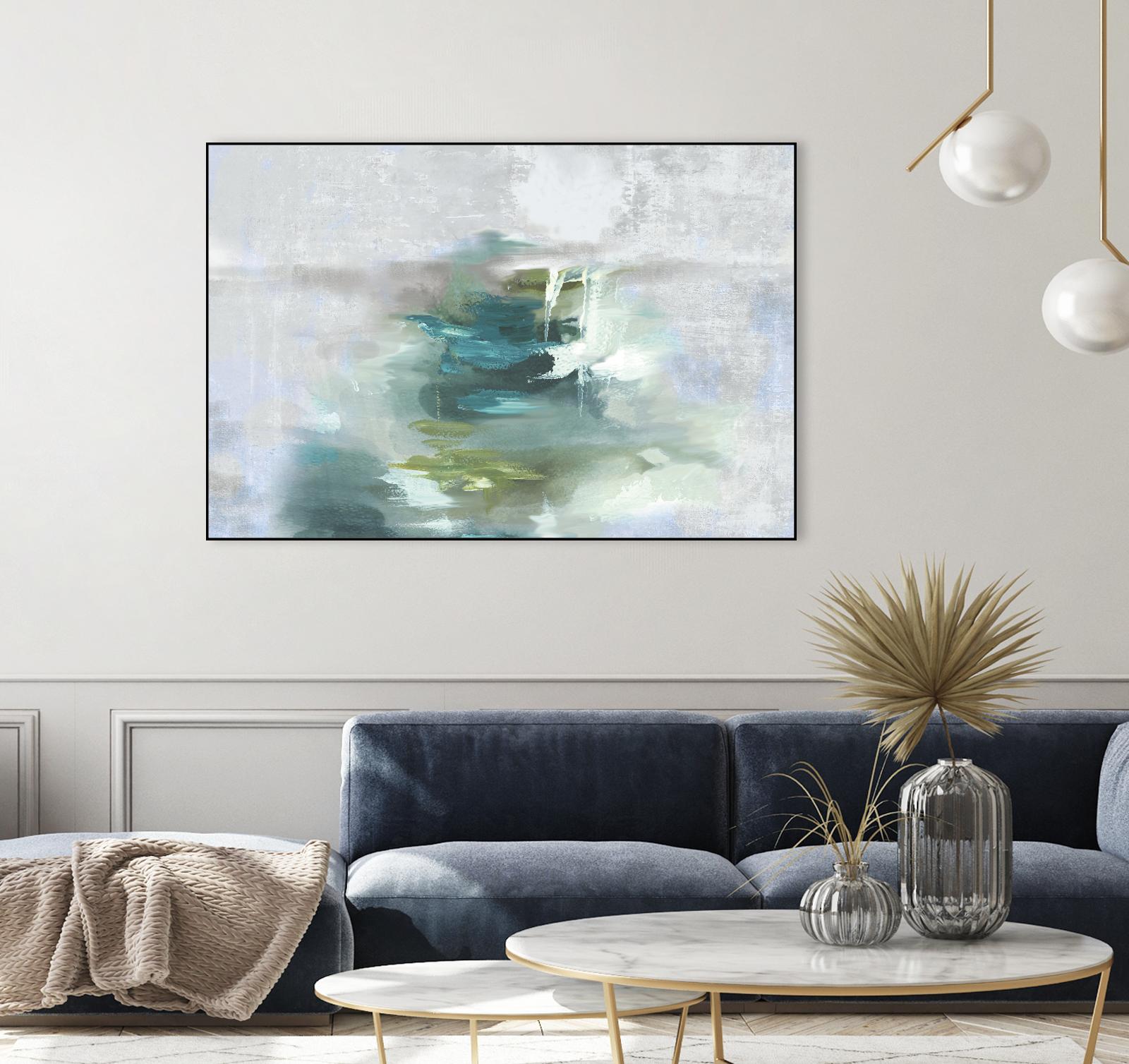 Sunset Glow I by PI Studio on GIANT ART - blue abstract