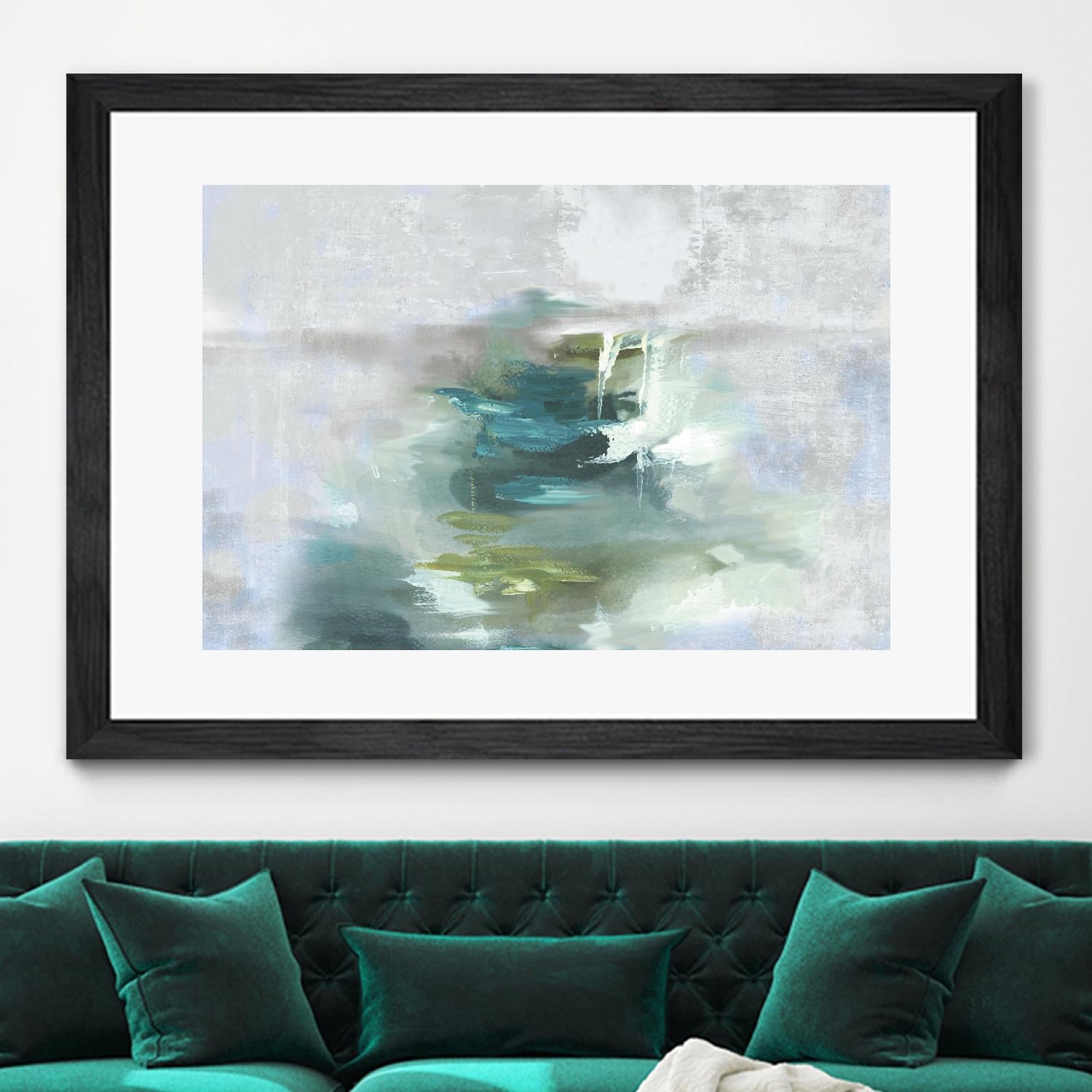 Sunset Glow I by PI Studio on GIANT ART - blue abstract