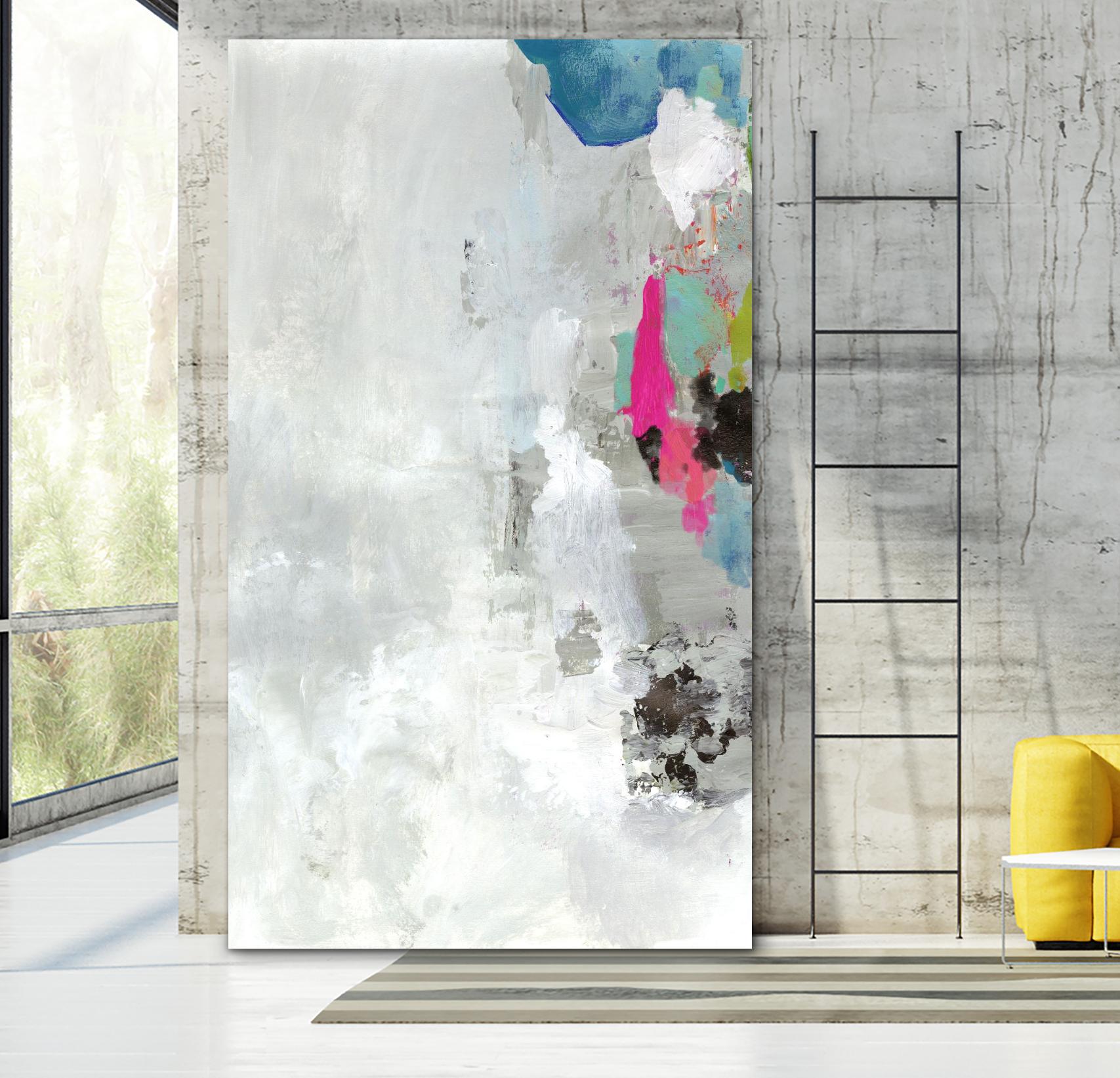 Touch of Blue I by PI Studio on GIANT ART - grey abstract