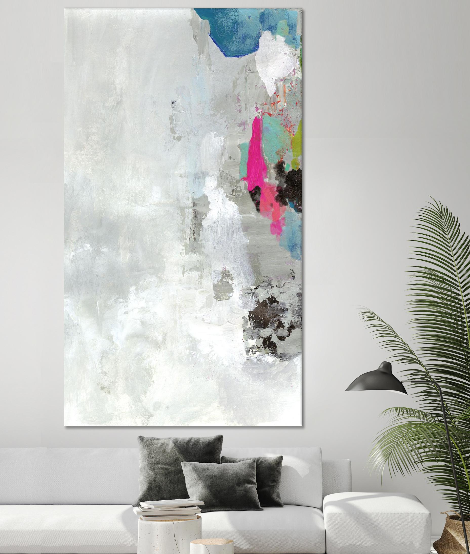 Touch of Blue I by PI Studio on GIANT ART - grey abstract