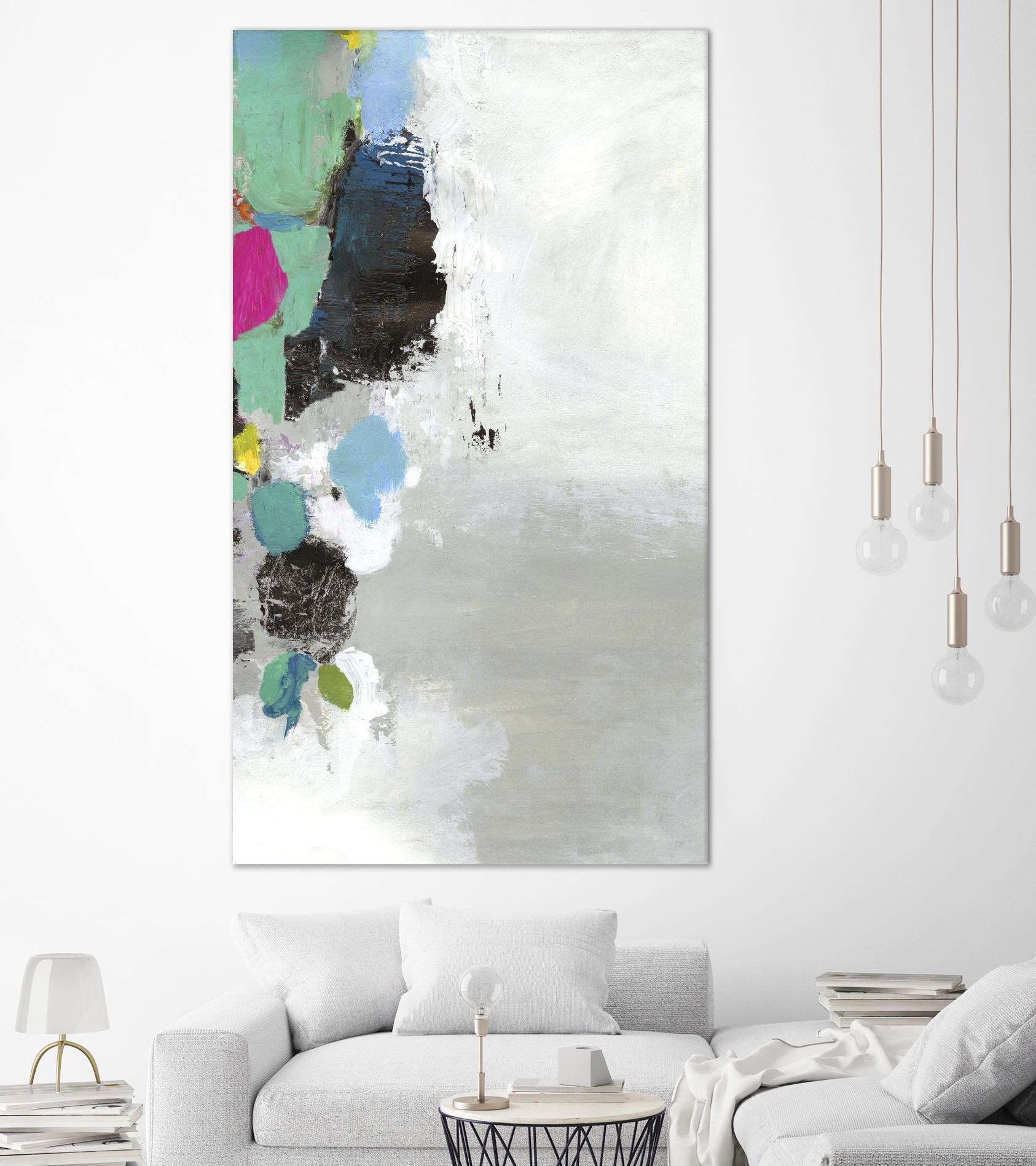 Touch of Blue II by PI Studio on GIANT ART - green abstract