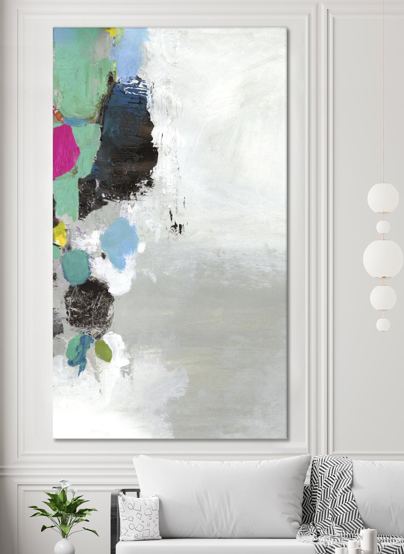 Touch of Blue II by PI Studio on GIANT ART - green abstract