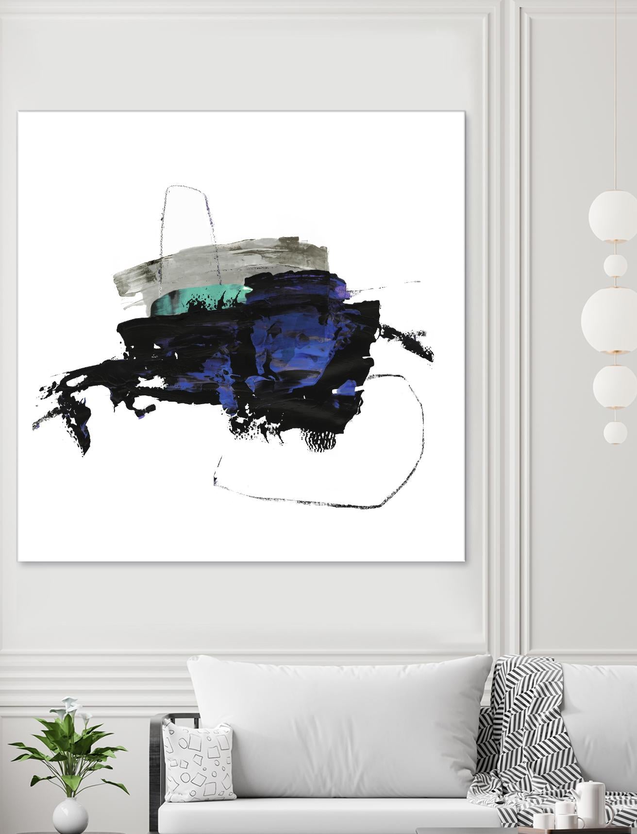 Splash I by PI Studio on GIANT ART - white abstract