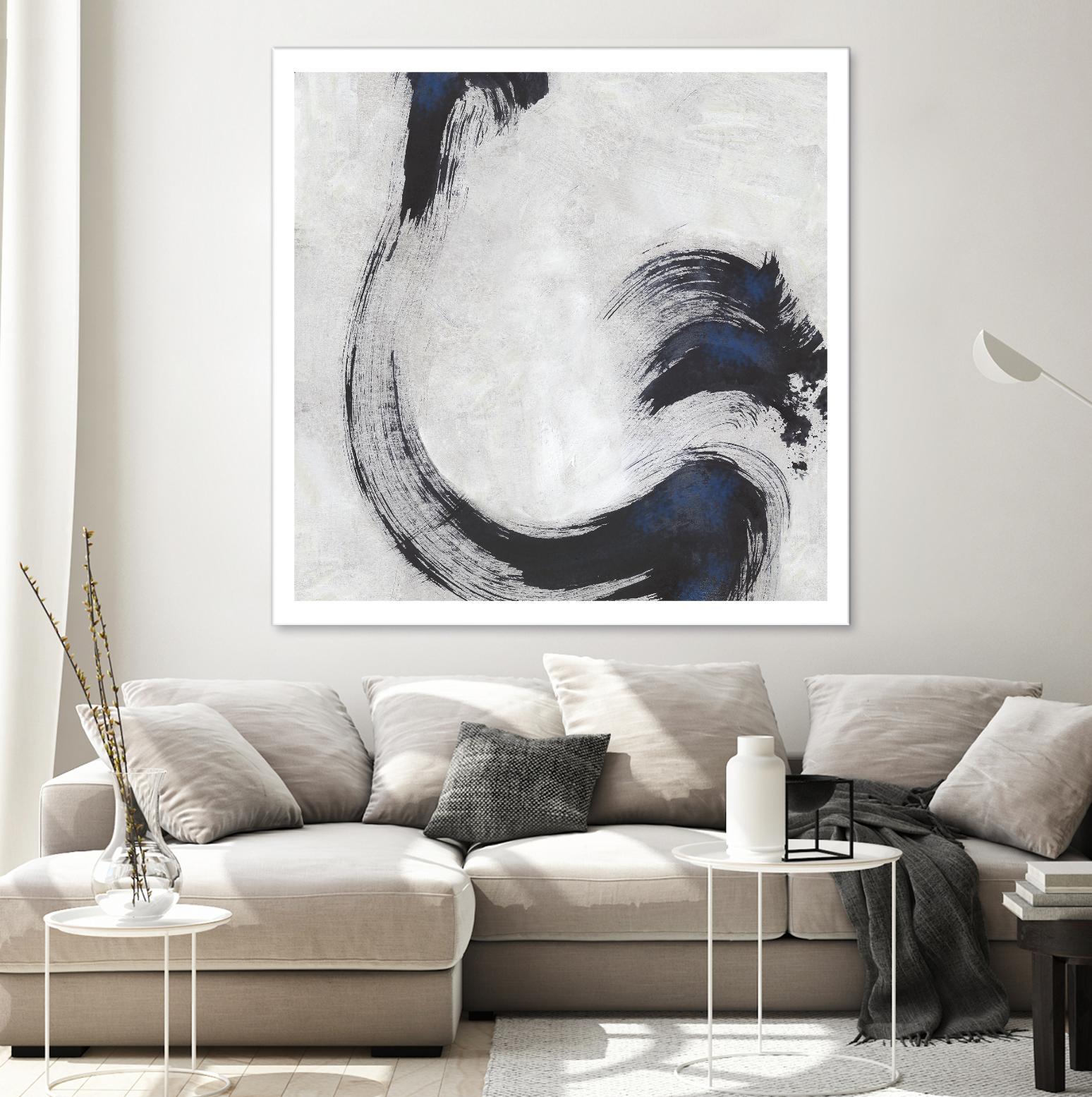Stroke I by PI Studio on GIANT ART - blue abstract