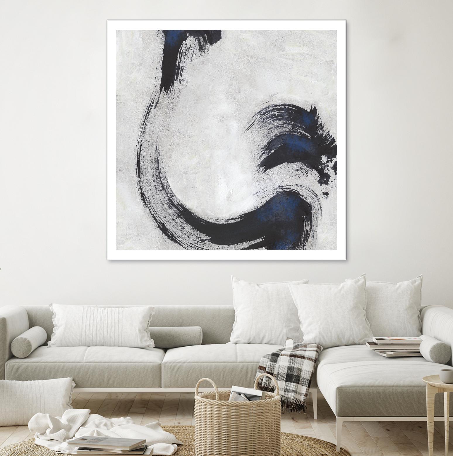 Stroke I by PI Studio on GIANT ART - blue abstract