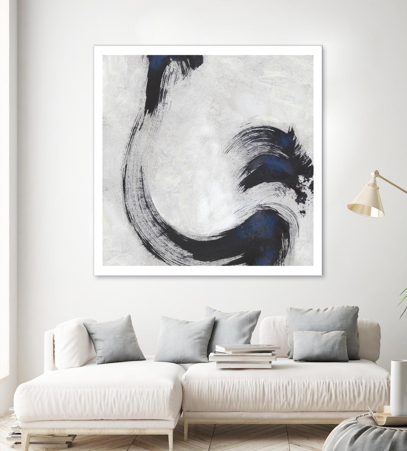 Stroke I by PI Studio on GIANT ART - blue abstract