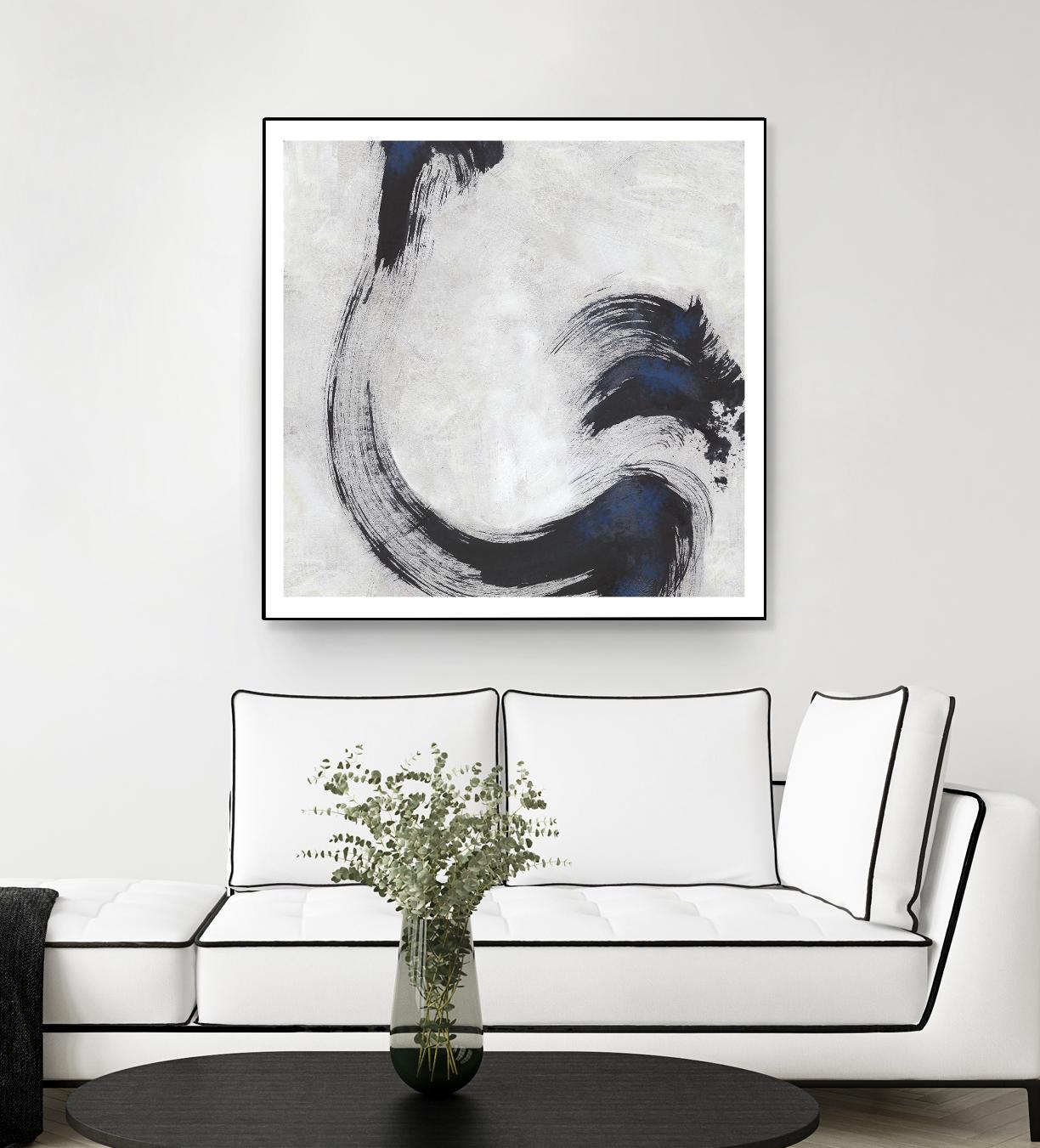 Stroke I by PI Studio on GIANT ART - blue abstract