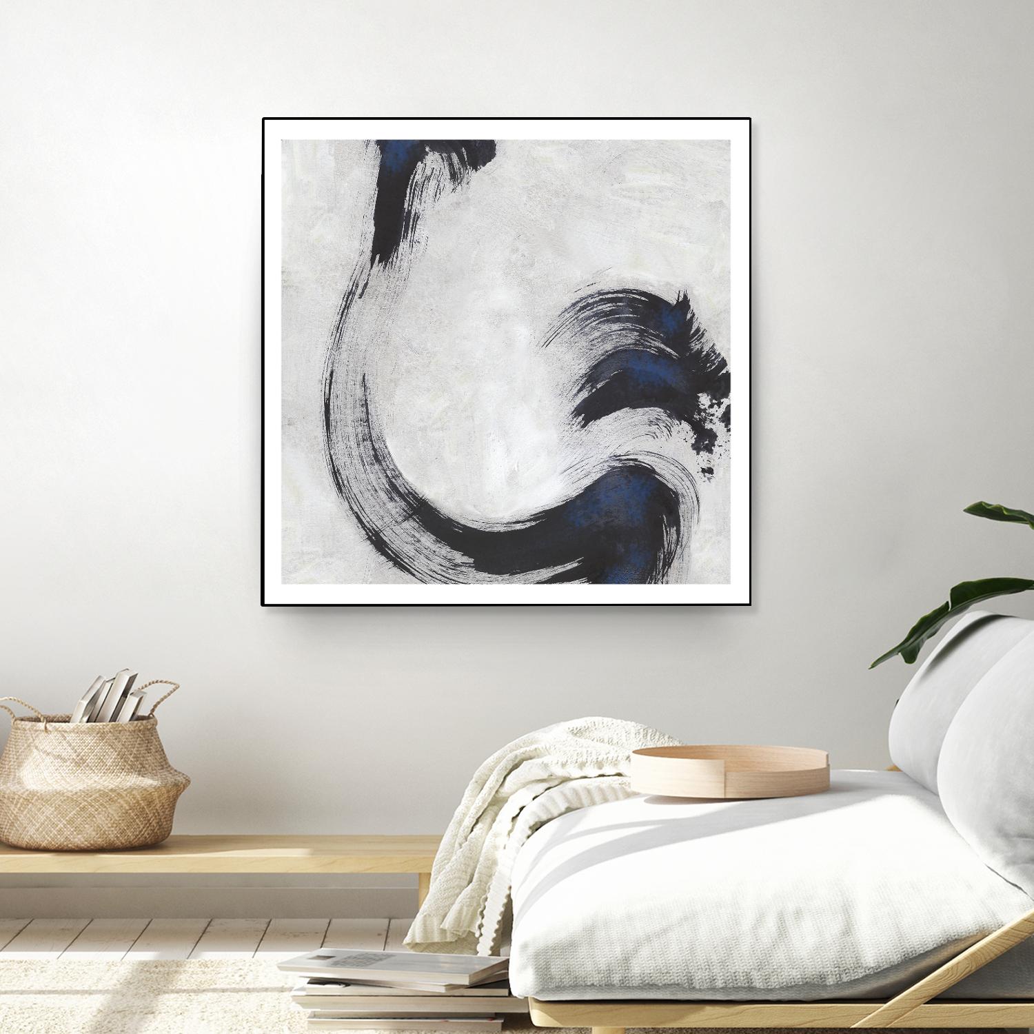 Stroke I by PI Studio on GIANT ART - blue abstract
