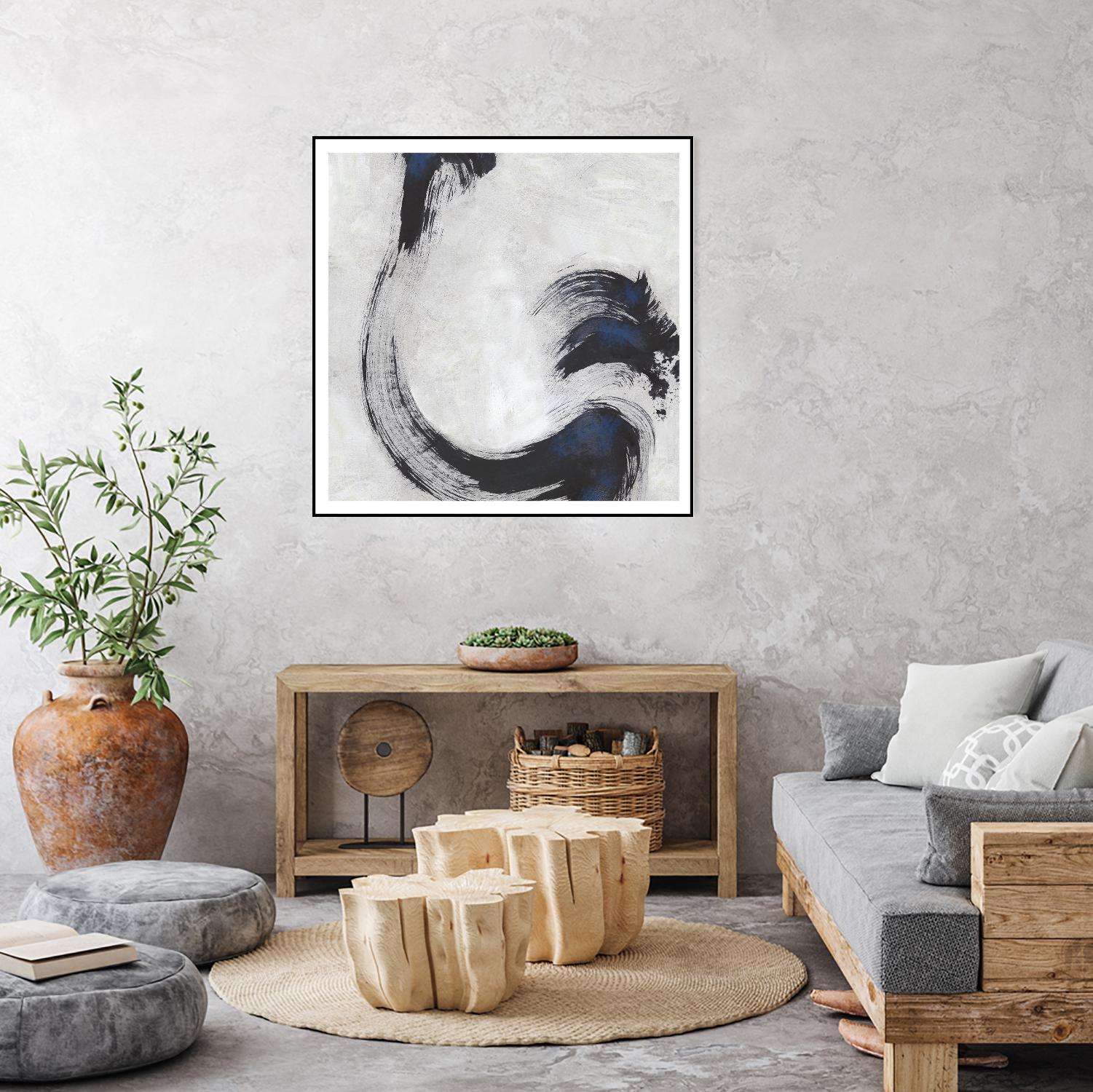 Stroke I by PI Studio on GIANT ART - blue abstract