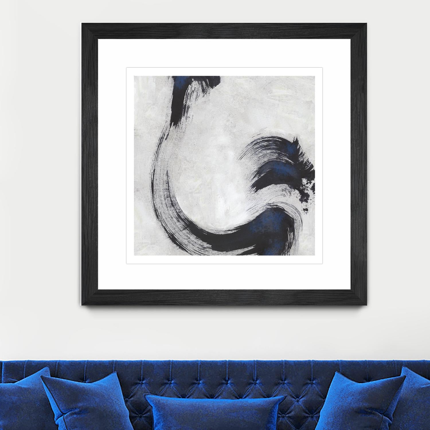 Stroke I by PI Studio on GIANT ART - blue abstract