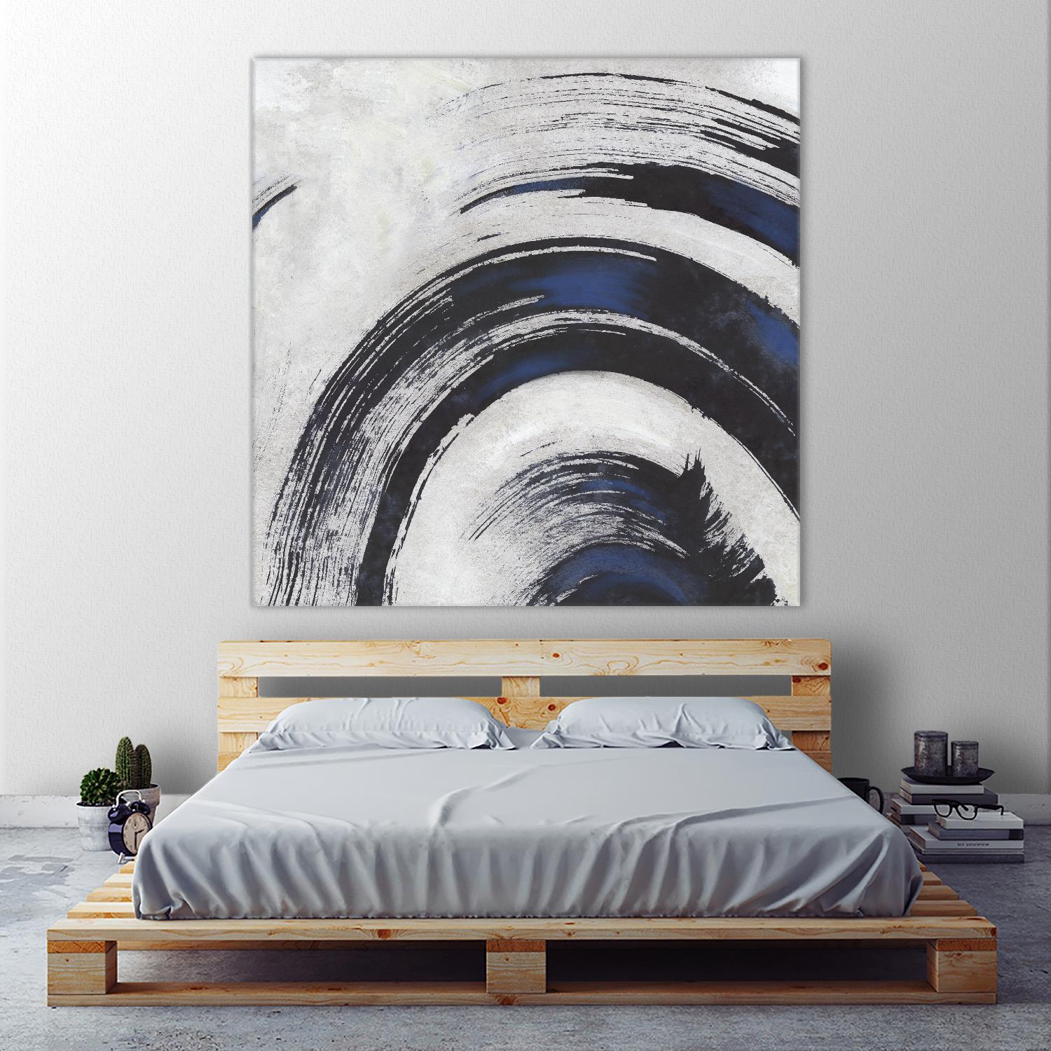 Stroke II by PI Studio on GIANT ART - blue abstract