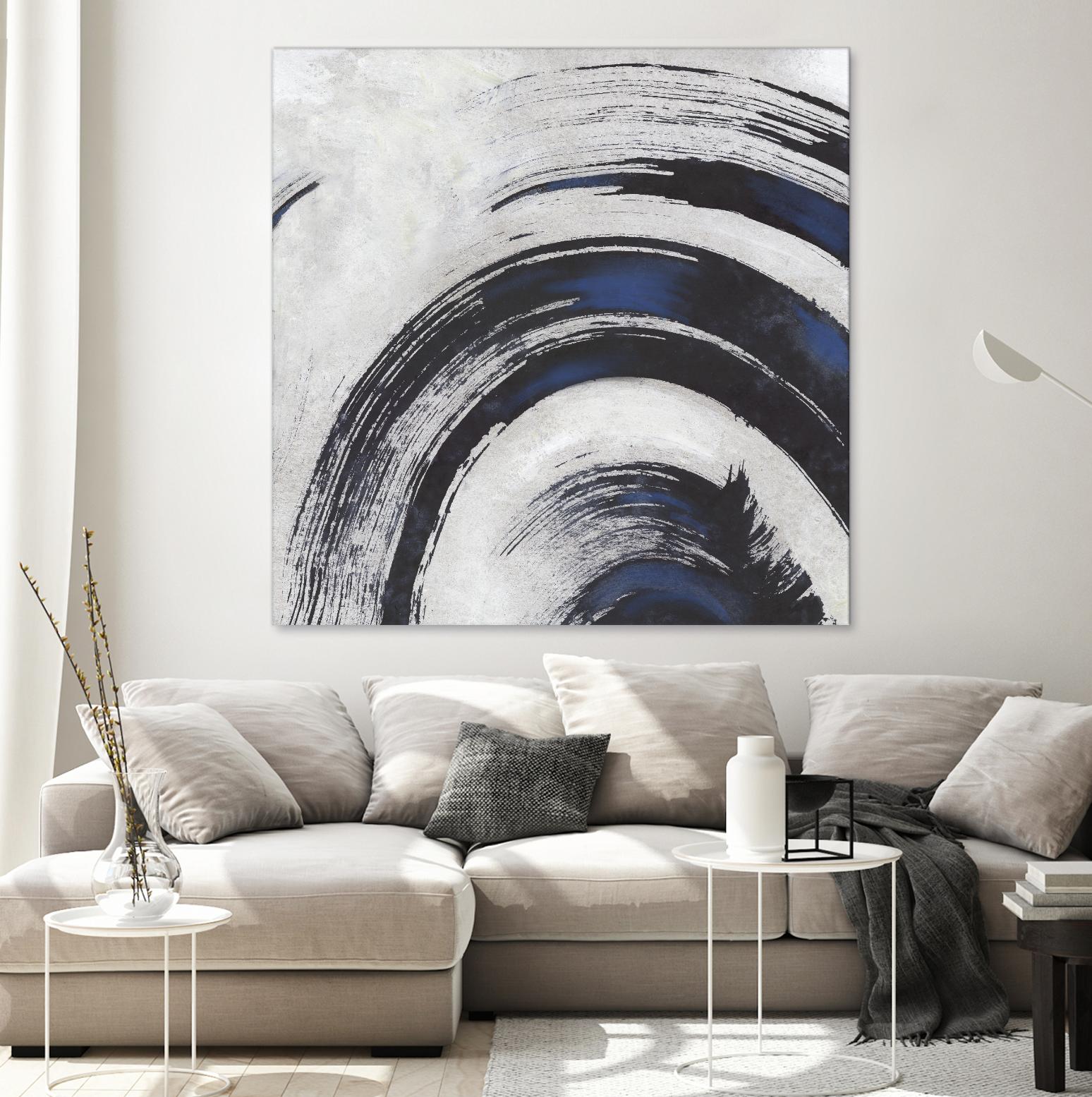 Stroke II by PI Studio on GIANT ART - blue abstract