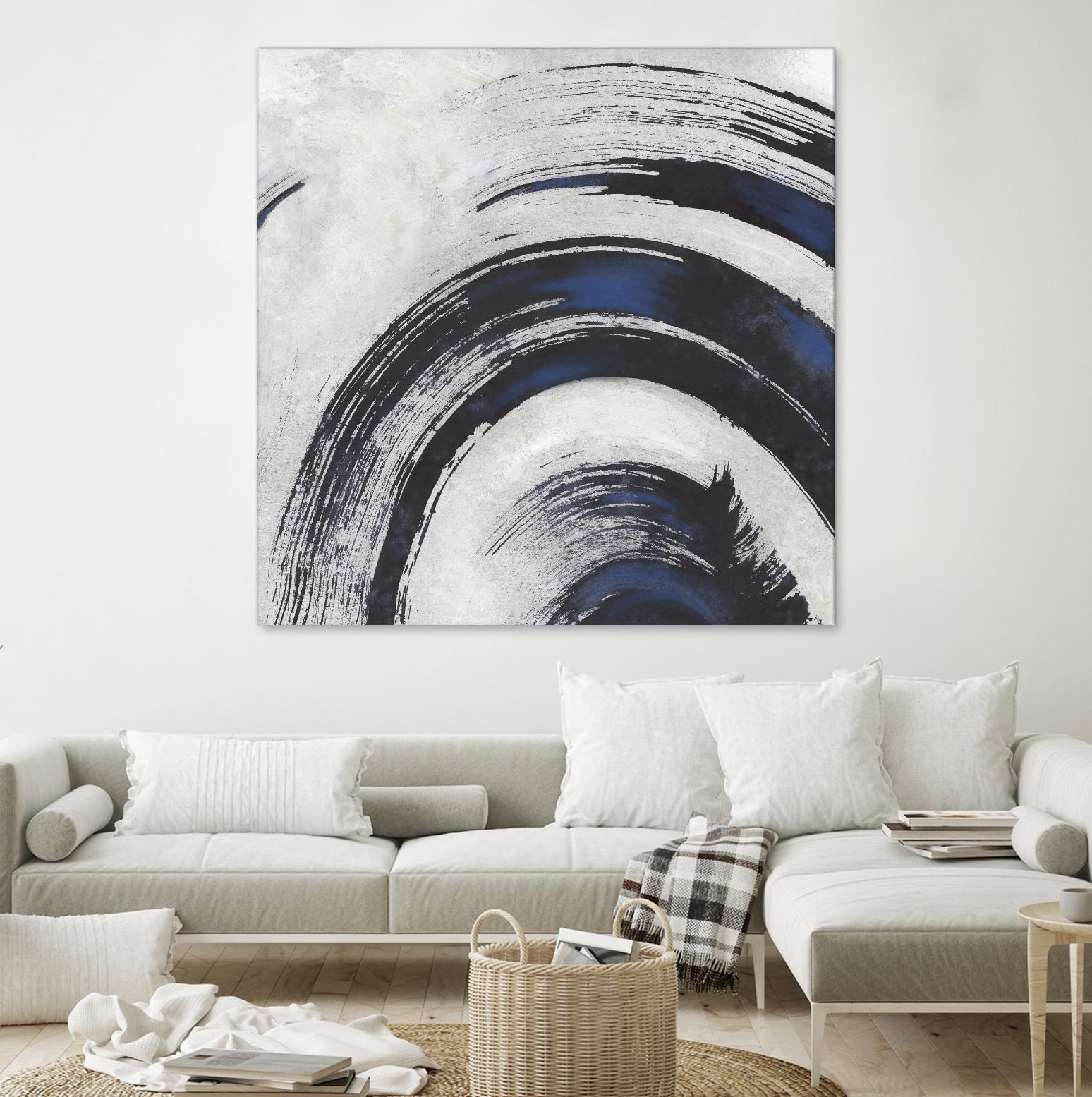 Stroke II by PI Studio on GIANT ART - blue abstract