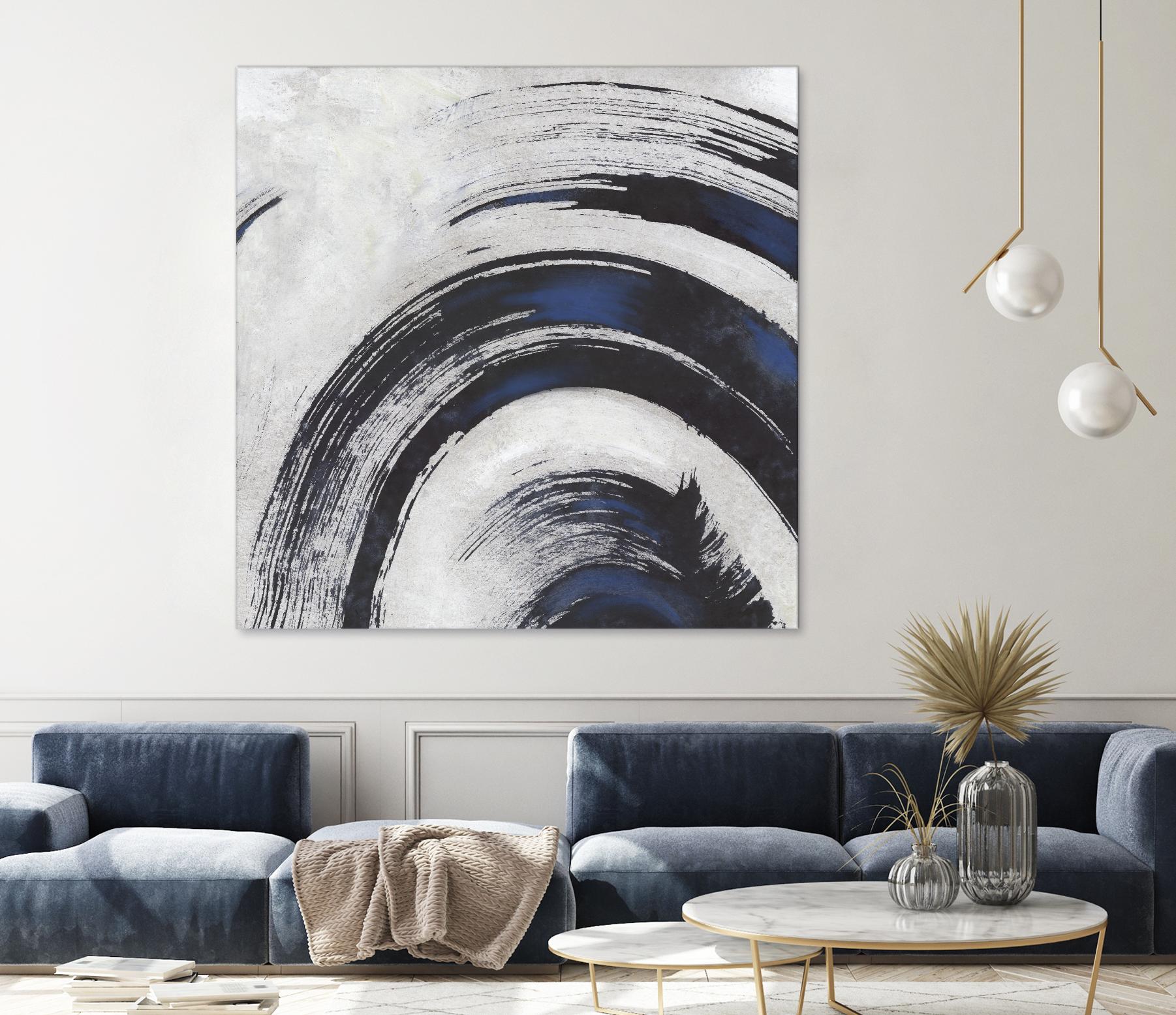 Stroke II by PI Studio on GIANT ART - blue abstract