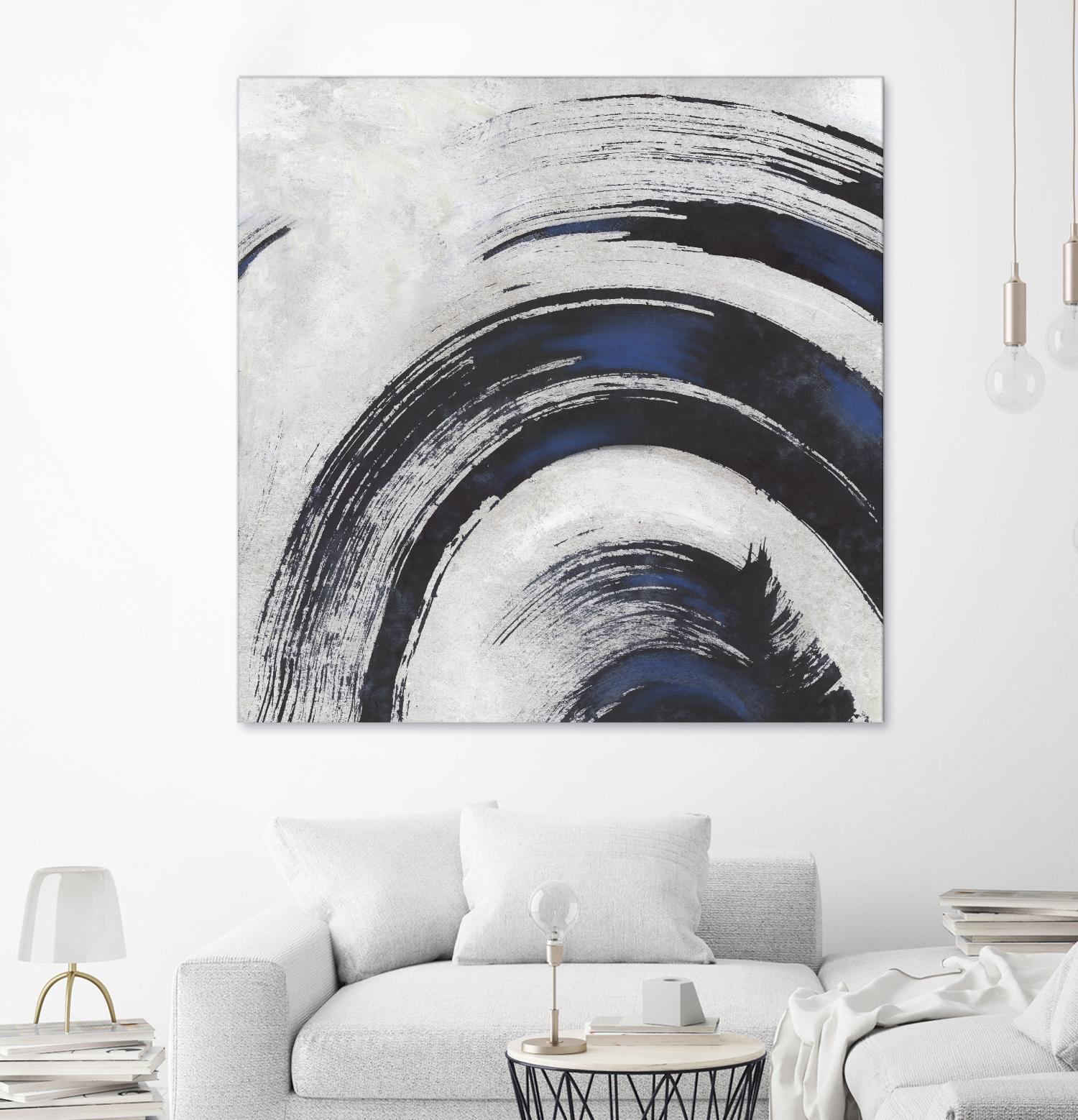 Stroke II by PI Studio on GIANT ART - blue abstract