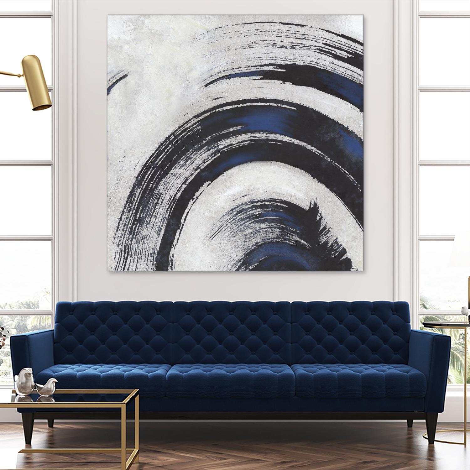 Stroke II by PI Studio on GIANT ART - blue abstract
